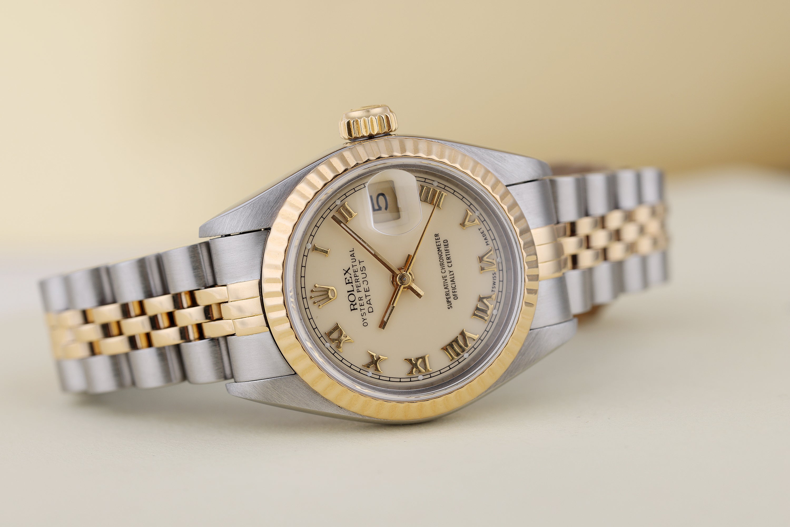 Rolex Lady DateJust | REF. 69173 | Stainless Steel & 18k Yellow Gold | Cream Dial | 1990