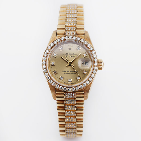 Rolex Lady DateJust | REF. 69138 | Gold Jubilee Diamond Dial | 18k Yellow Gold