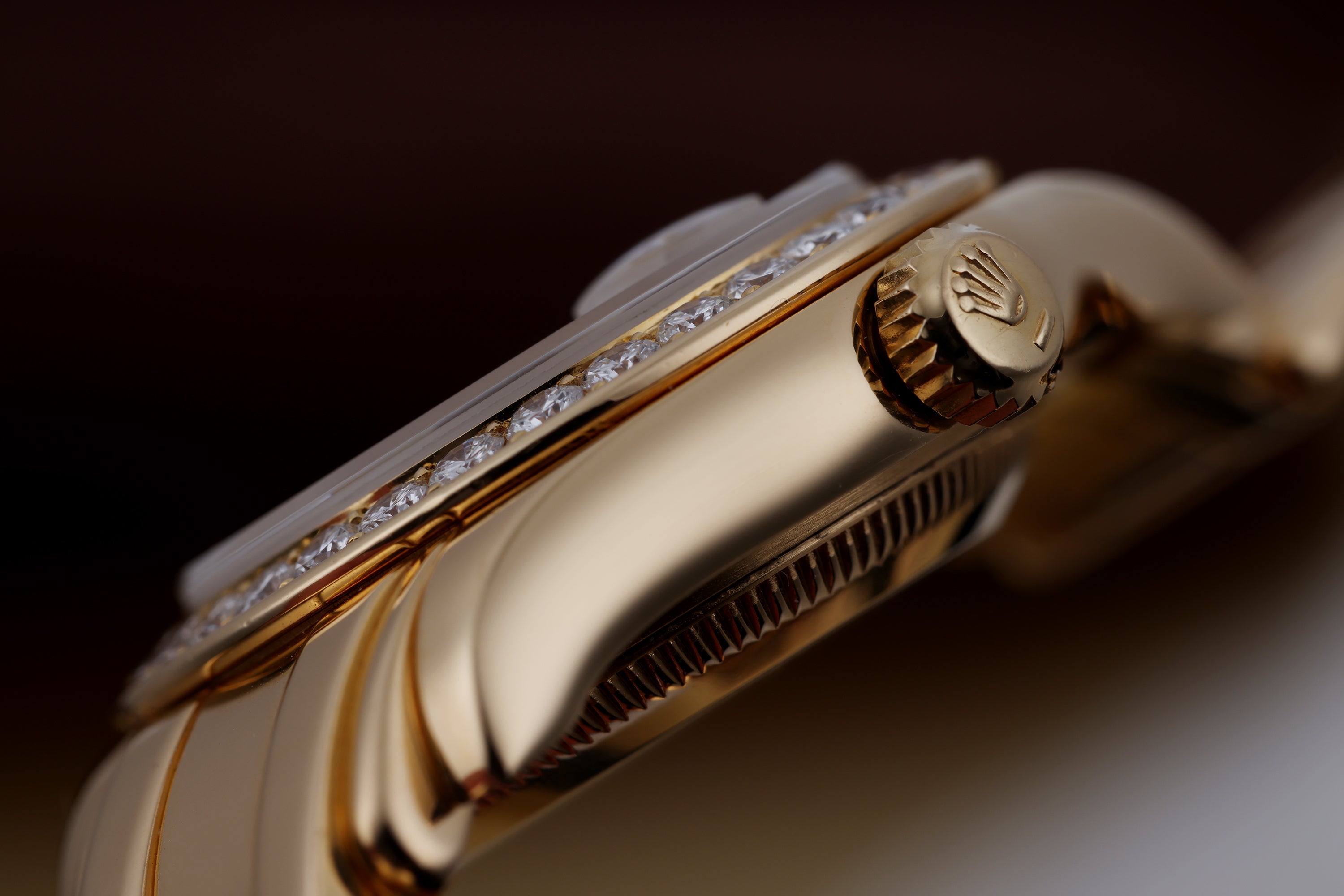 Rolex Pearlmaster | REF. 69298 | Gold Dial | Diamond Bezel & Dial | 18k Yellow Gold | 29mm | Box & Papers | 1997