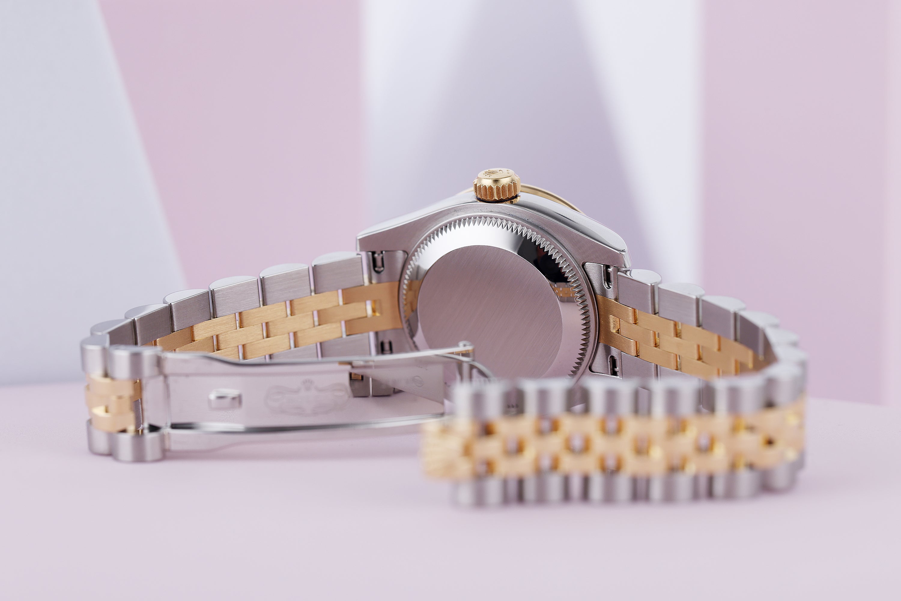 Rolex Lady DateJust | REF. 179383 | Emerald & Mother of Pearl Dial | Diamond Bezel | 26mm | Steel & 18k Yellow Gold | Box & Papers | 2018