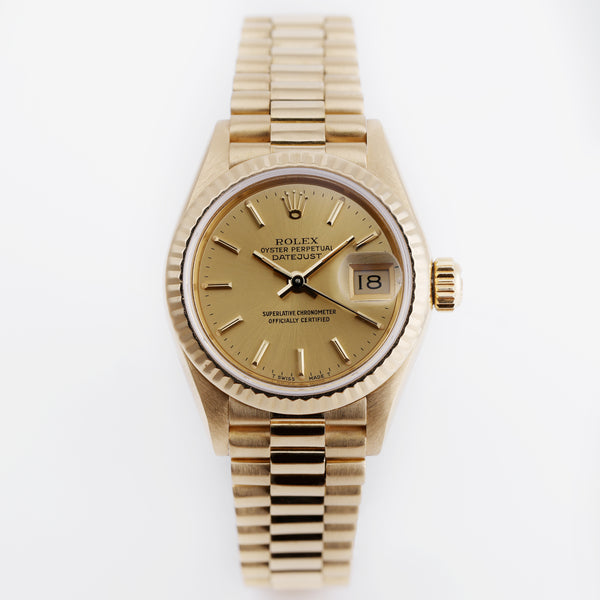 Rolex Lady DateJust | REF. 69178 | Gold Dial | 18k Yellow Gold | 1989