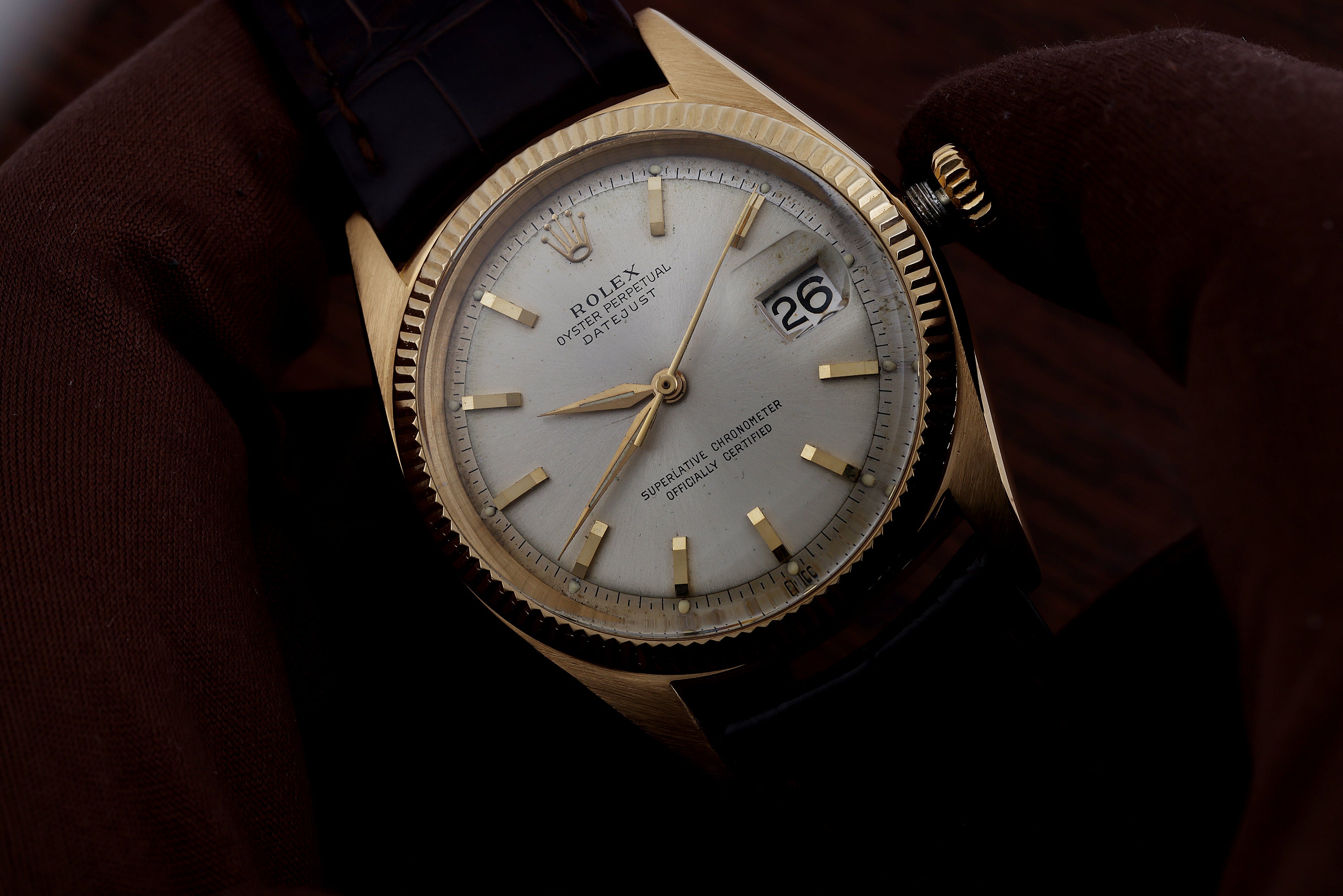 Rolex DateJust | REF. 1601 | Gold Dial | 36mm | 18k Yellow Gold | 1961