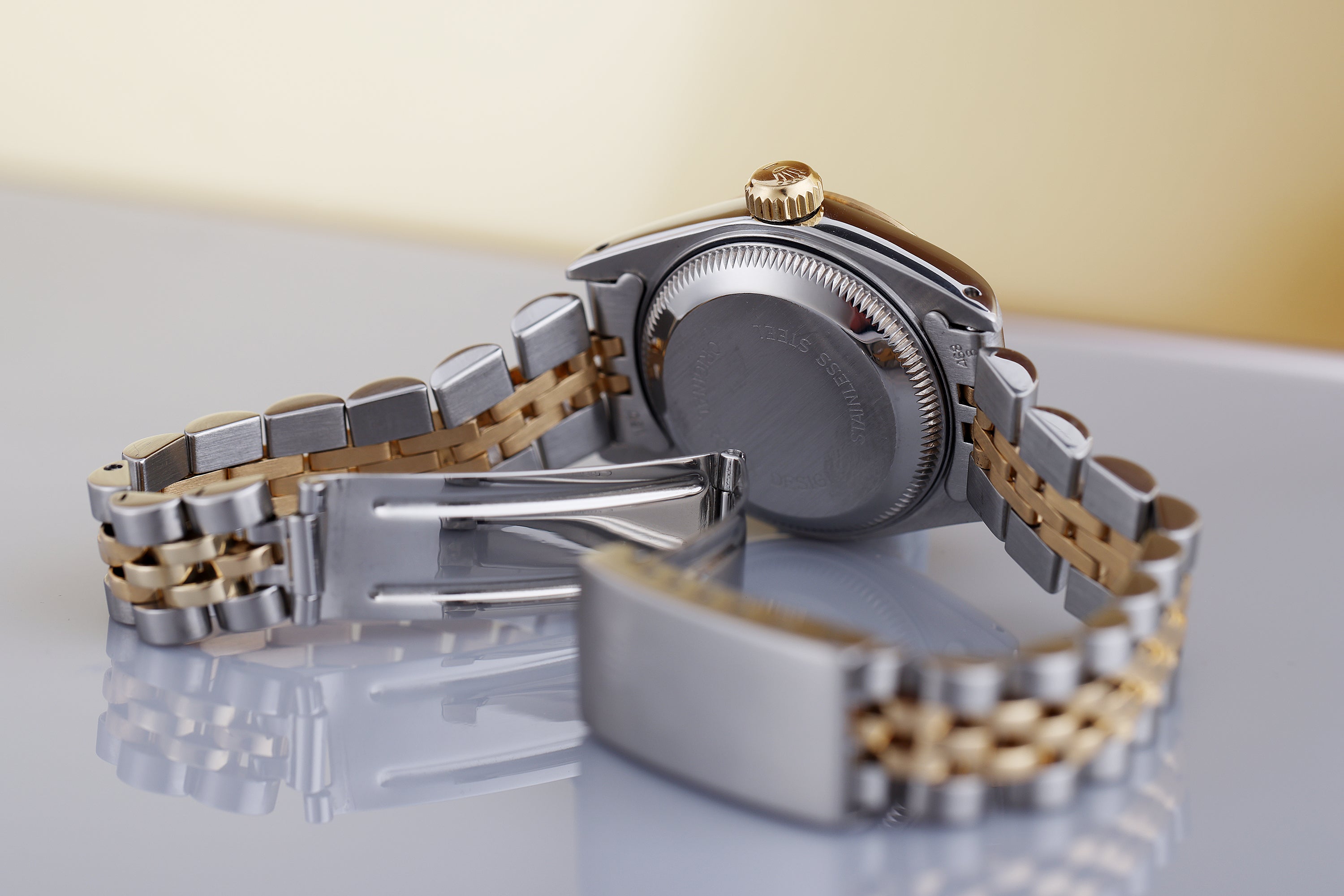 Rolex Lady DateJust 26mm | REF. 69173 | Stainless Steel & 18k Yellow Gold | Gold Dial | 1989