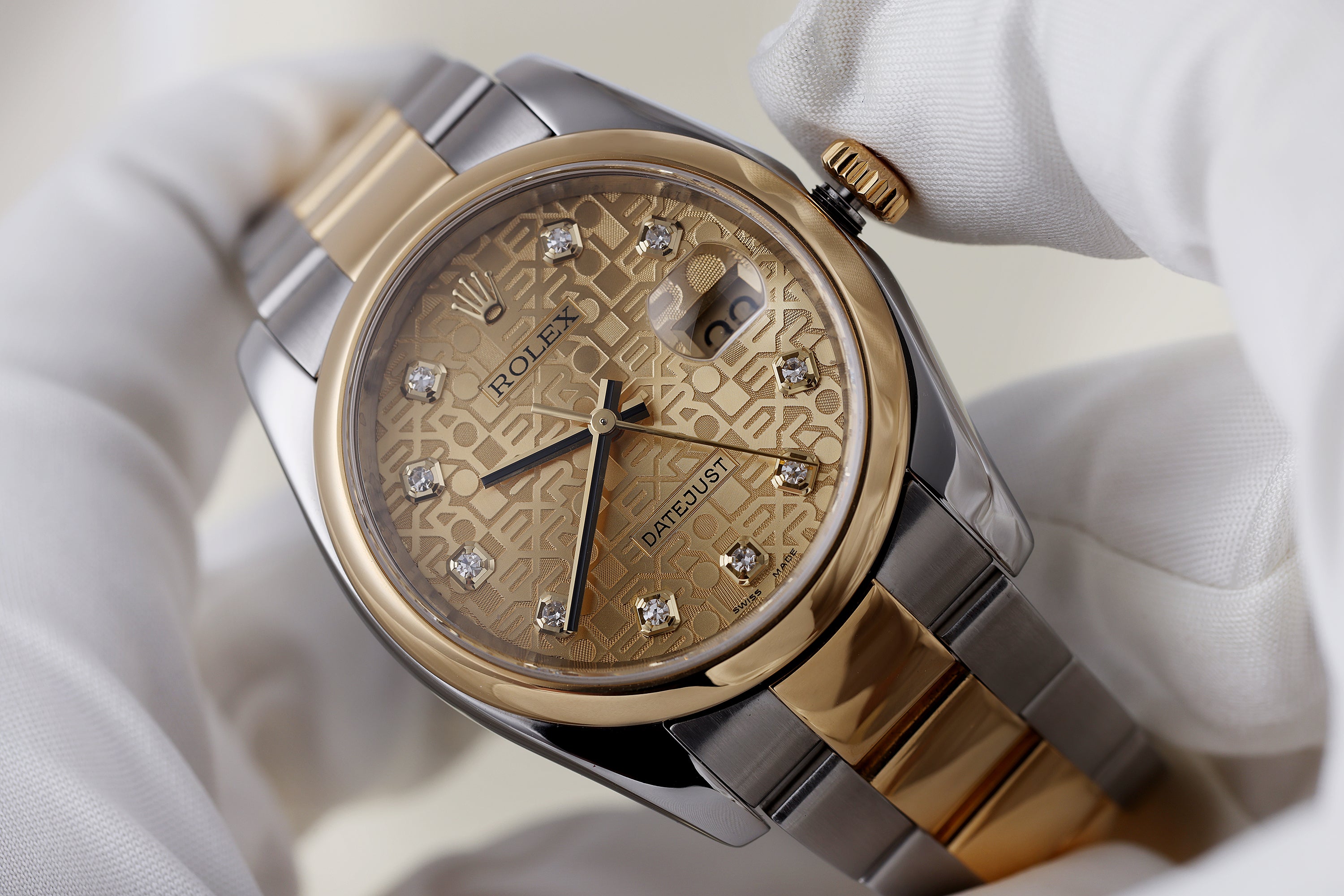 Rolex DateJust 36 | REF. 116203 | Gold Diamond Jubilee Dial | Stainless Steel & 18k Yellow Gold | Rolex Service Papers (2013) | 2003