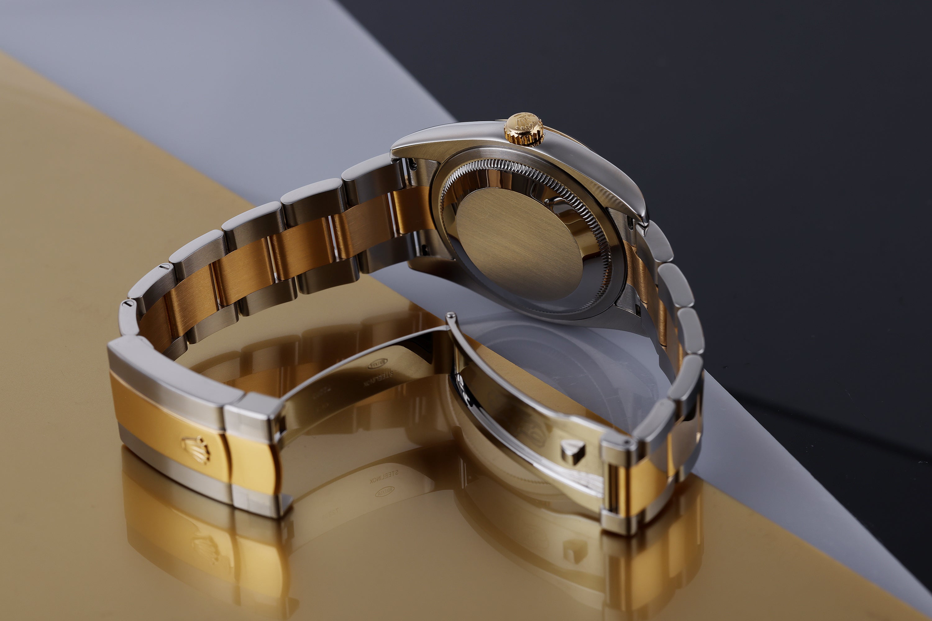 Rolex DateJust 36 | REF. 116203 | Stainless Steel & 18k Yellow Gold | White Diamond Jubilee Dial