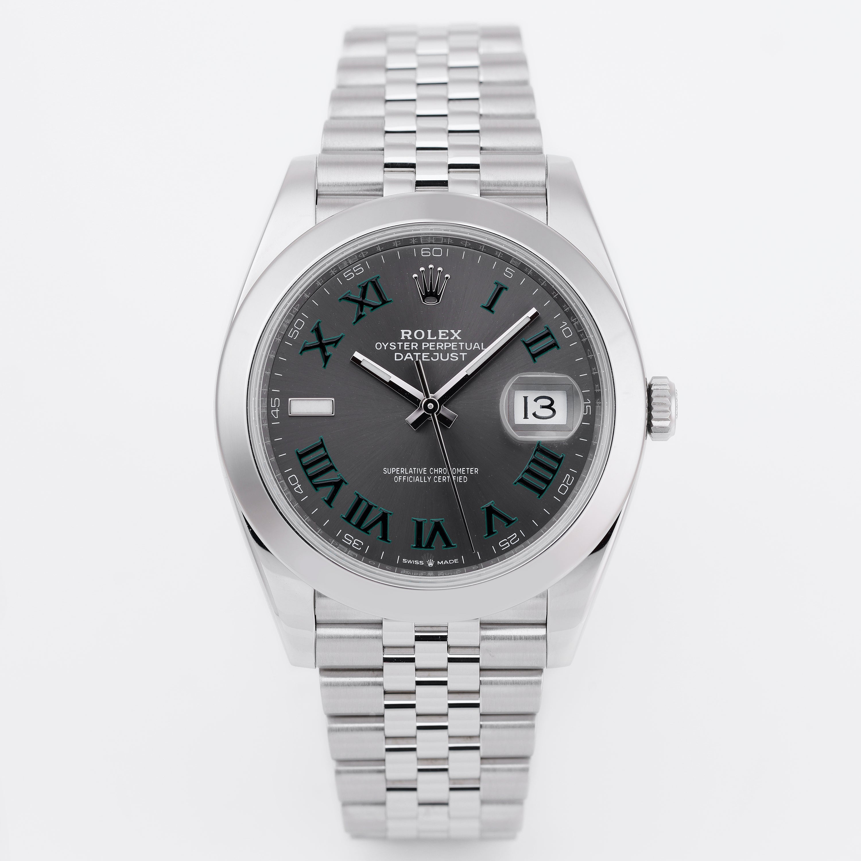 Rolex DateJust 41 | REF. 126300 | Wimbledon Dial | Box & Papers | Stainless Steel | 2019