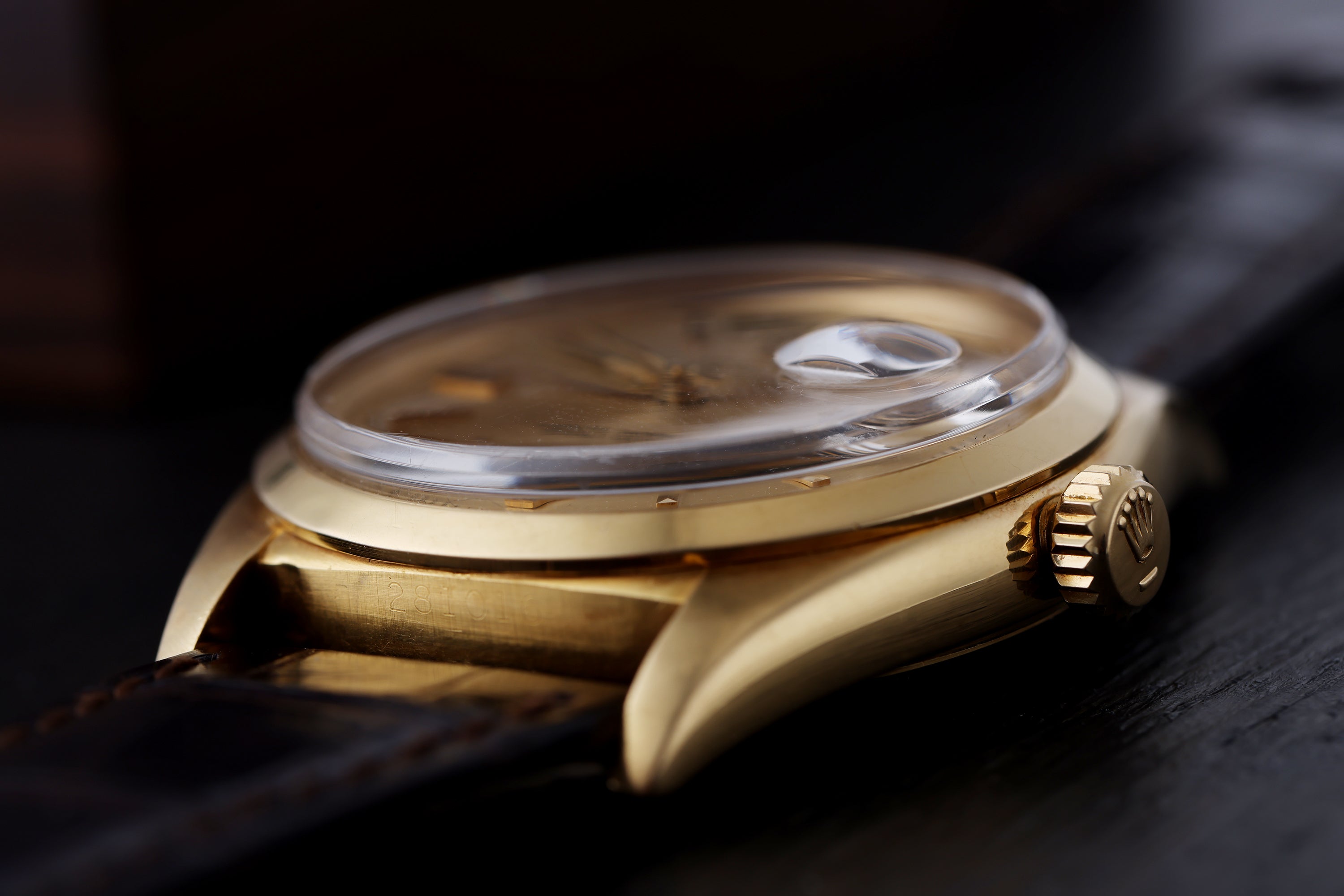 Rare Rolex Day-Date | REF. 6612 | Champagne Dial 'Leaf-Hands' | Red Date Disc | 18k Yellow Gold | 1957