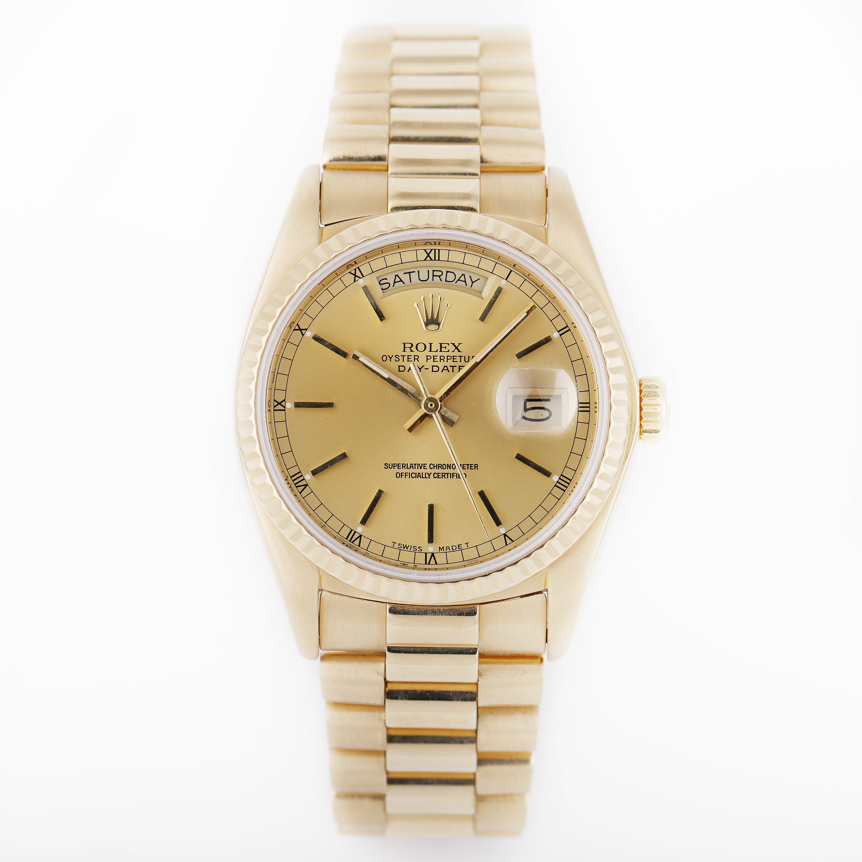 Rolex Day-Date | REF. 18038 | Gold Dial | 18k Yellow Gold | 1981