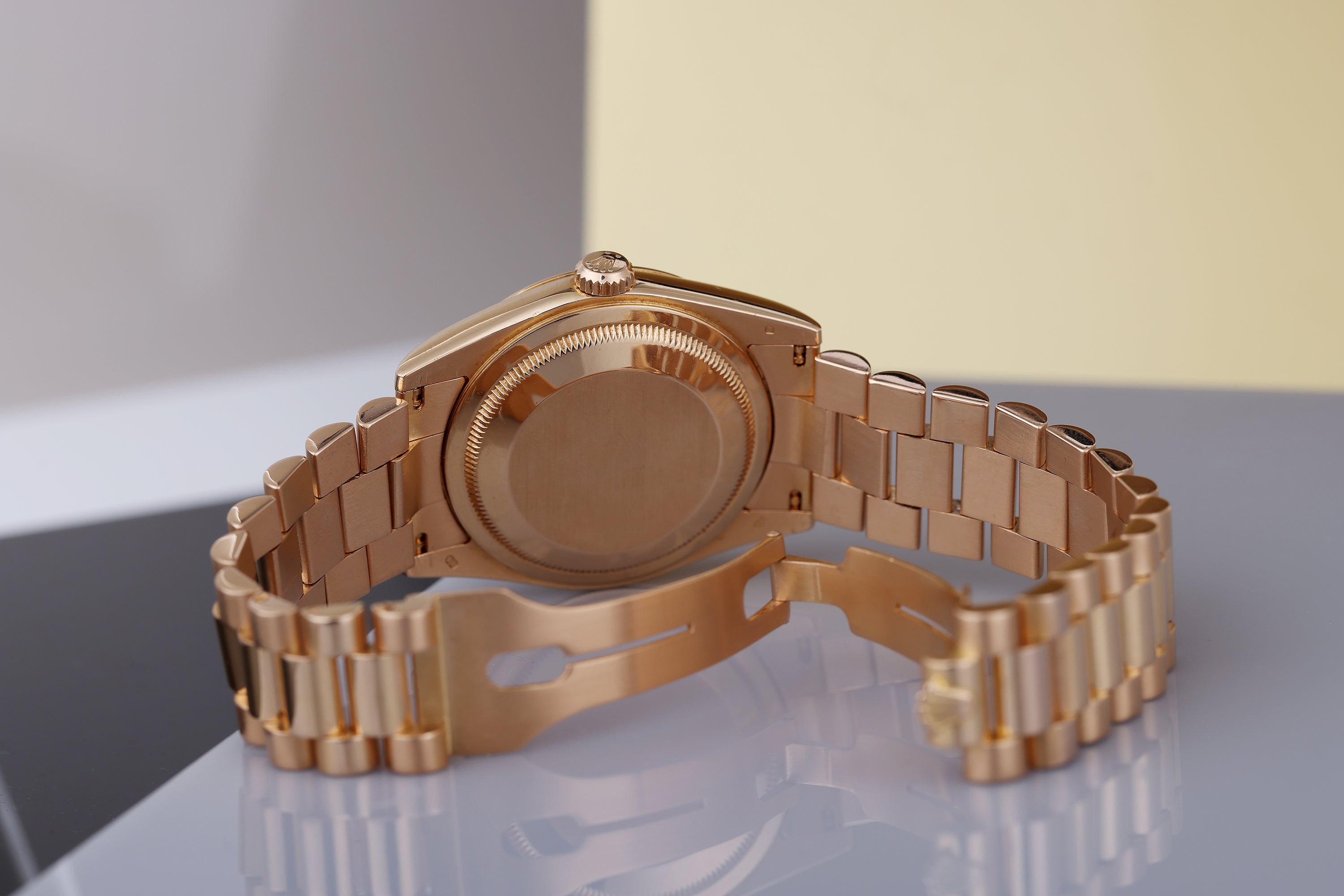 Rolex Day-Date | REF. 118235 | Black Mother of Pearl Dial | 18k Rose Gold | 2000-2001