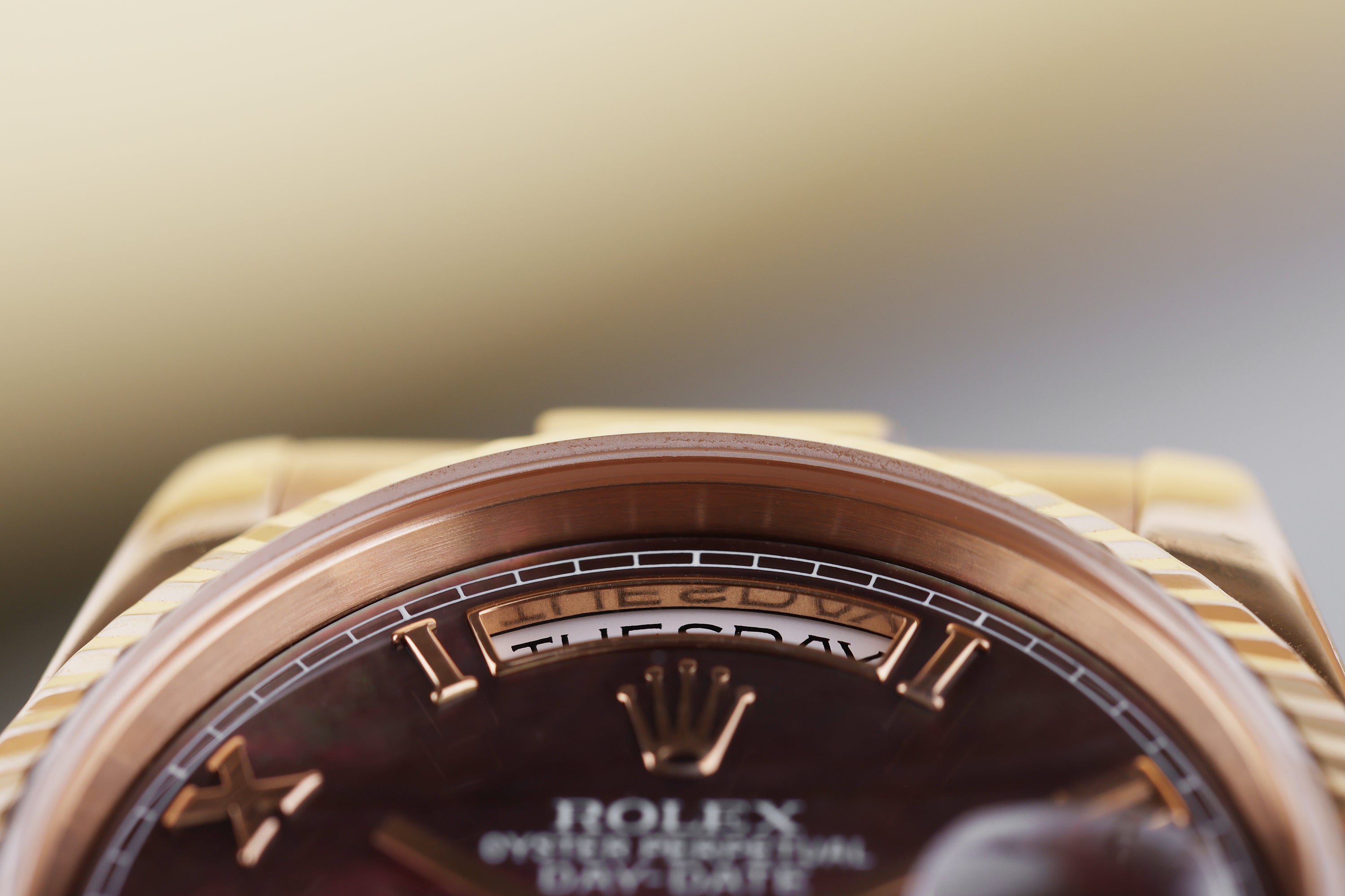 Rolex Day-Date | REF. 118235 | Black Mother of Pearl Dial | 18k Rose Gold | 2000-2001