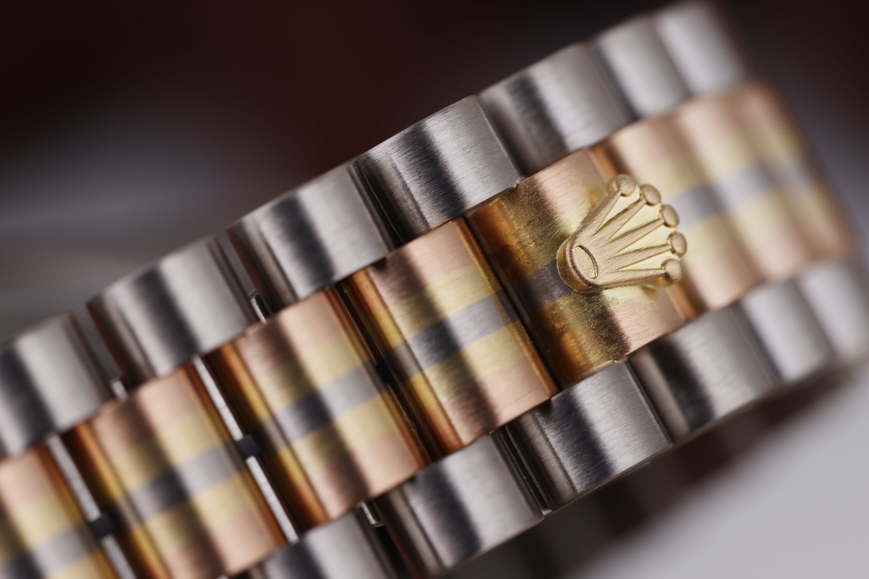 Rolex Day-Date | REF. 18239B | Honey Golden Dial | 18k Three Colour Gold | 1989