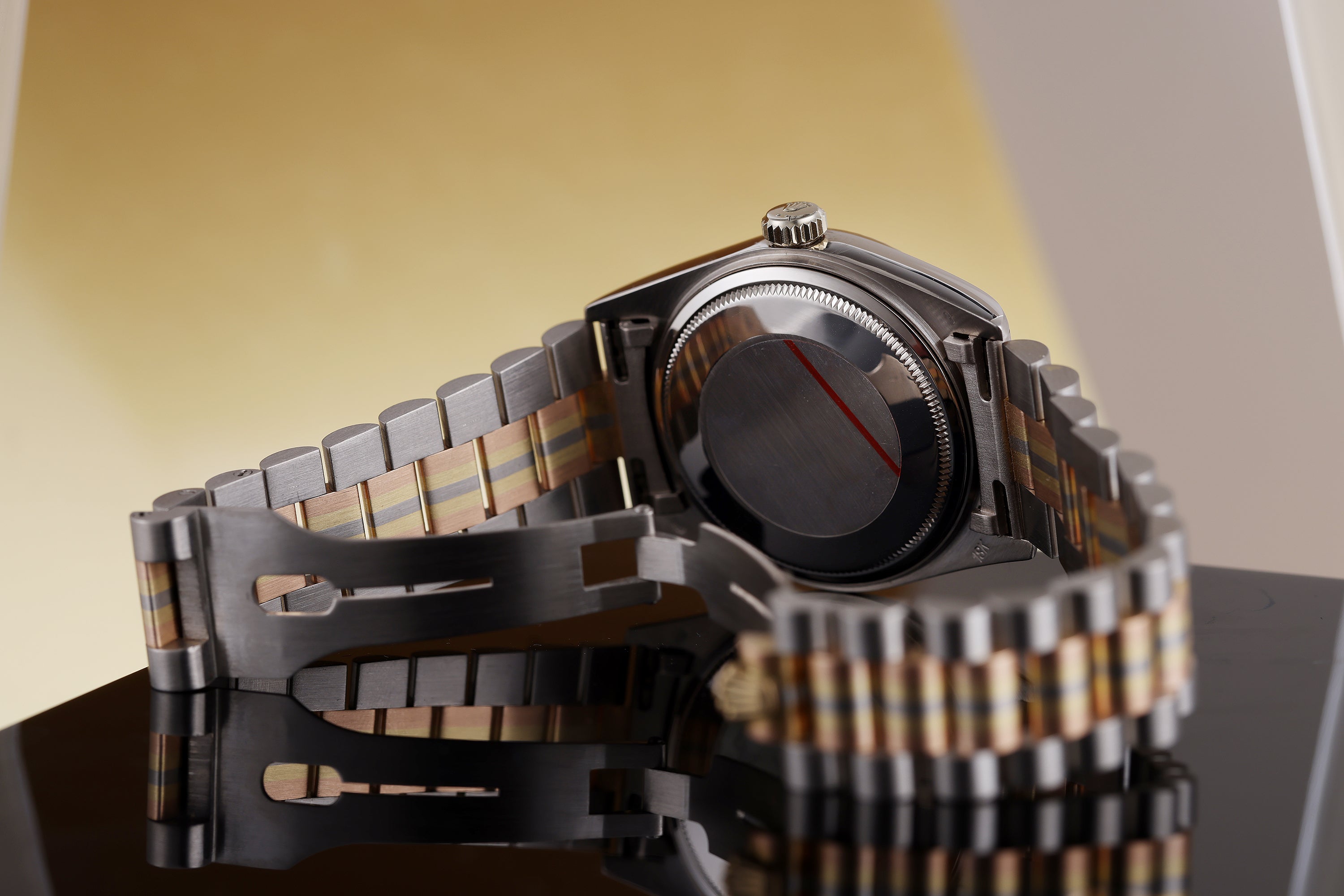 Rolex Day-Date | REF. 18039B | Golden Cream Dial | 18k Three Colour Gold | 1985