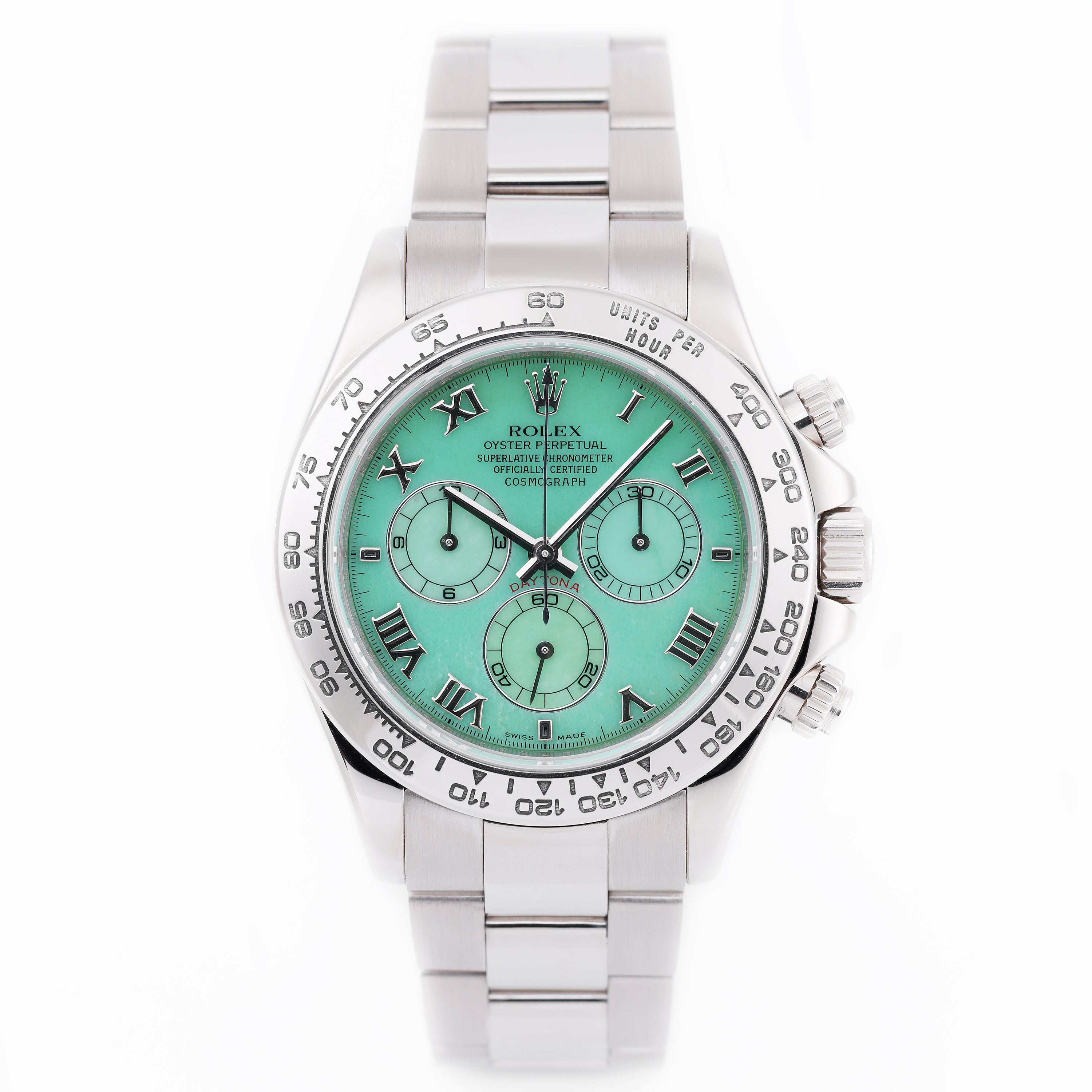 Rolex Daytona Beach Green Chrysoprase | REF. 116509 | 18k White Gold | 2007