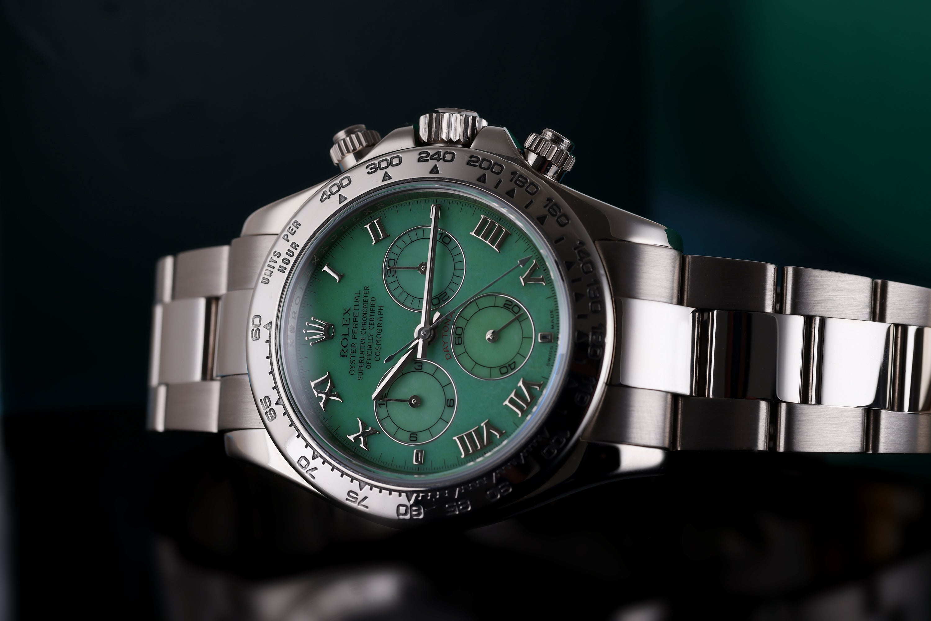 Rolex Daytona Beach Green Chrysoprase | REF. 116509 | 18k White Gold | 2007