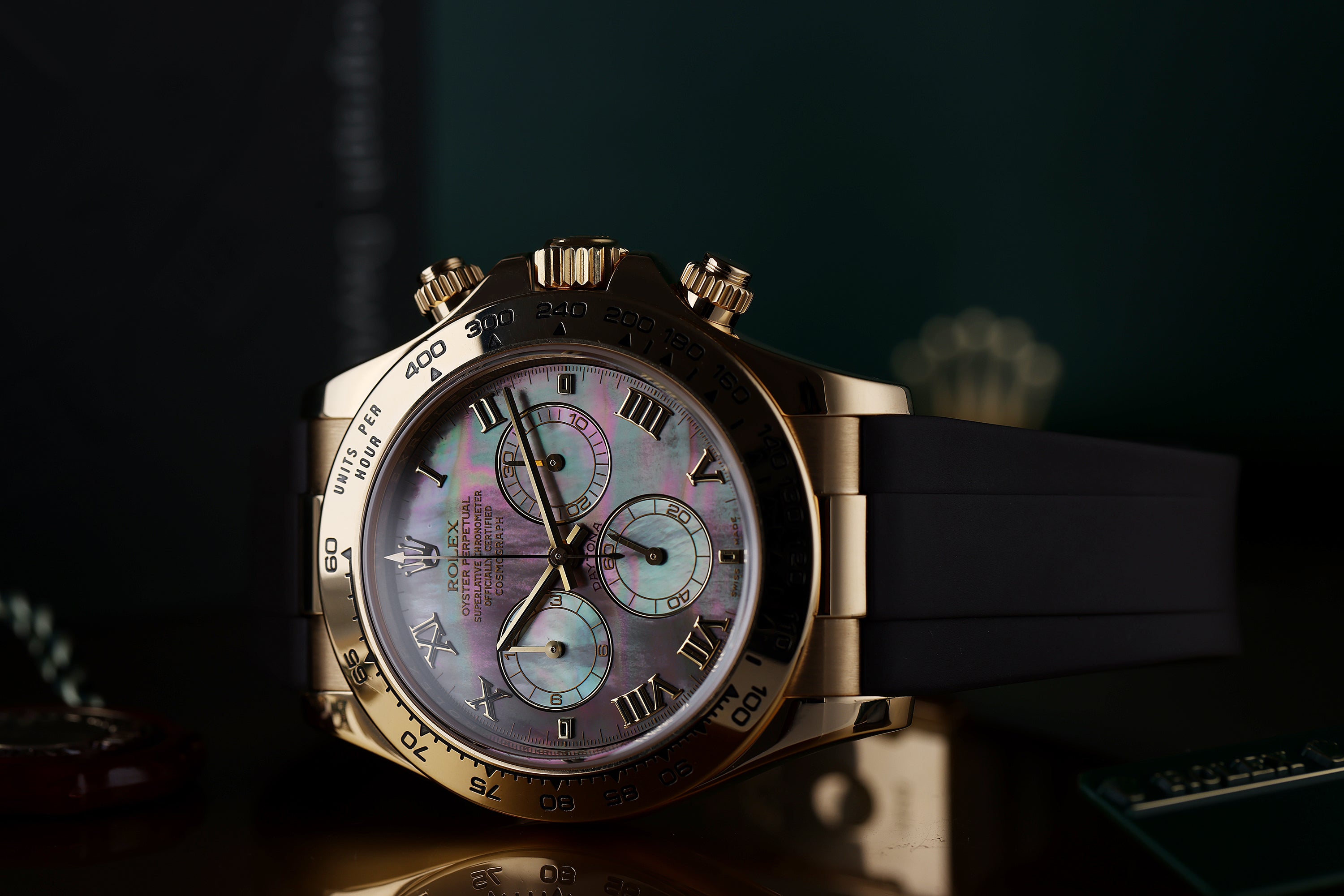 Rolex Daytona | REF. 116518 | Tahitian Black Mother of Pearl Dial | 18k Yellow Gold | Box & Papers | 2009