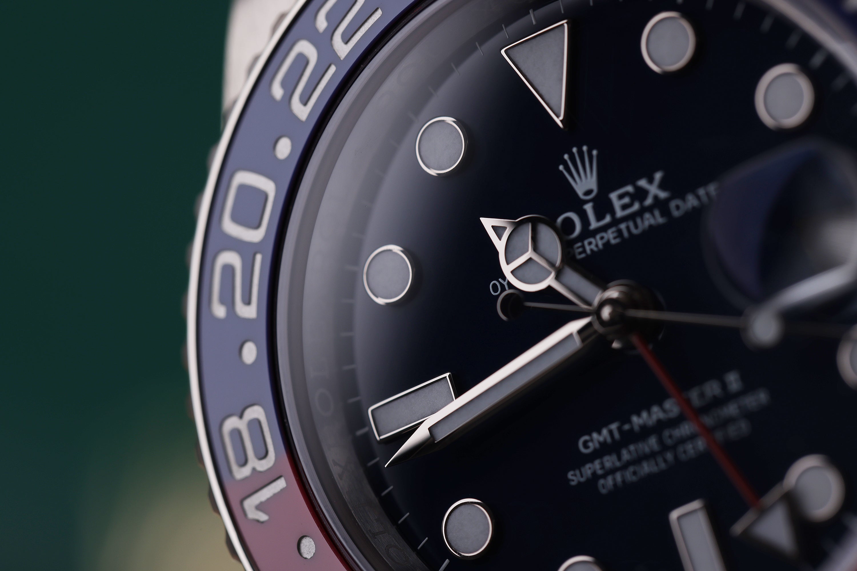 Rolex GMT-Master II "Pepsi" | REF. 116719BLRO | Blue Dial | 18k White Gold | Box & Papers - 2015 | Rolex Service Papers - 2021