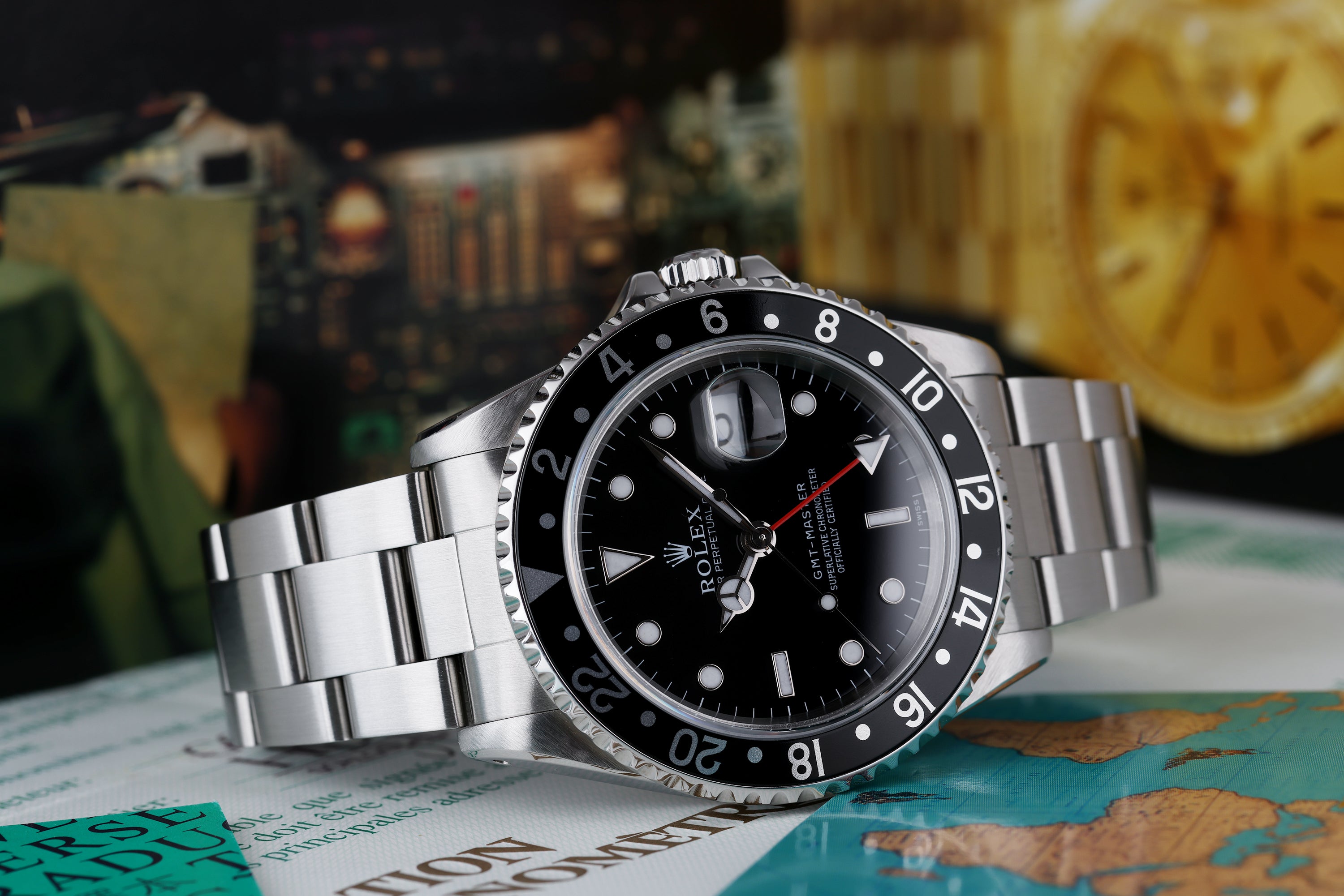 Rolex GMT-Master | REF. 16700 | 'Swiss Only' Dial | Stainless Steel | Box & Papers | 1998 | Rolex Service Papers - 2010