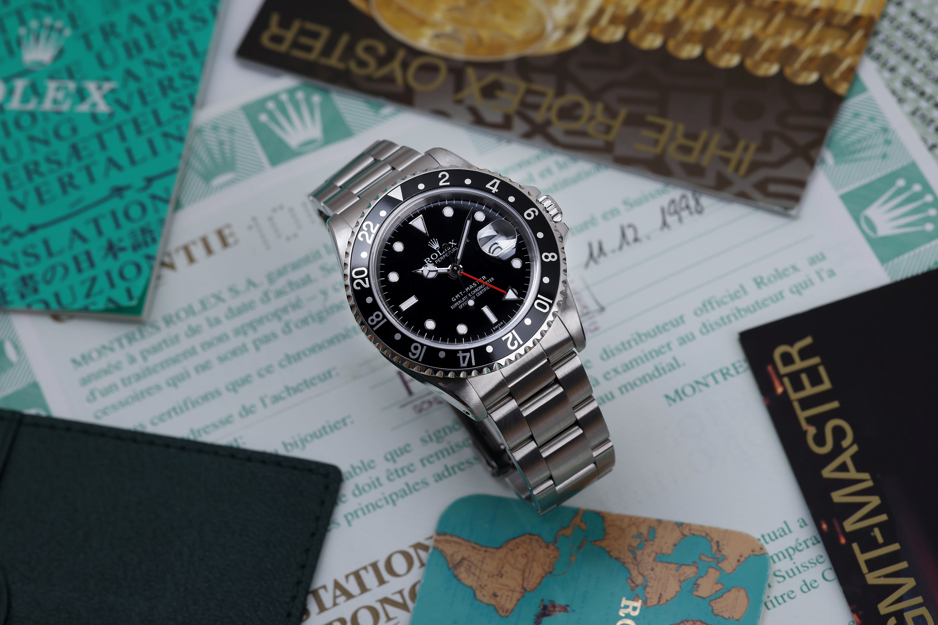 Rolex GMT-Master | REF. 16700 | 'Swiss Only' Dial | Stainless Steel | Box & Papers | 1998 | Rolex Service Papers - 2010