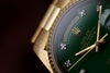 Rolex Day-Date | Green Stella Diamond Dial | REF. 18038 | Gold Dial | 18k Yellow Gold | 1979