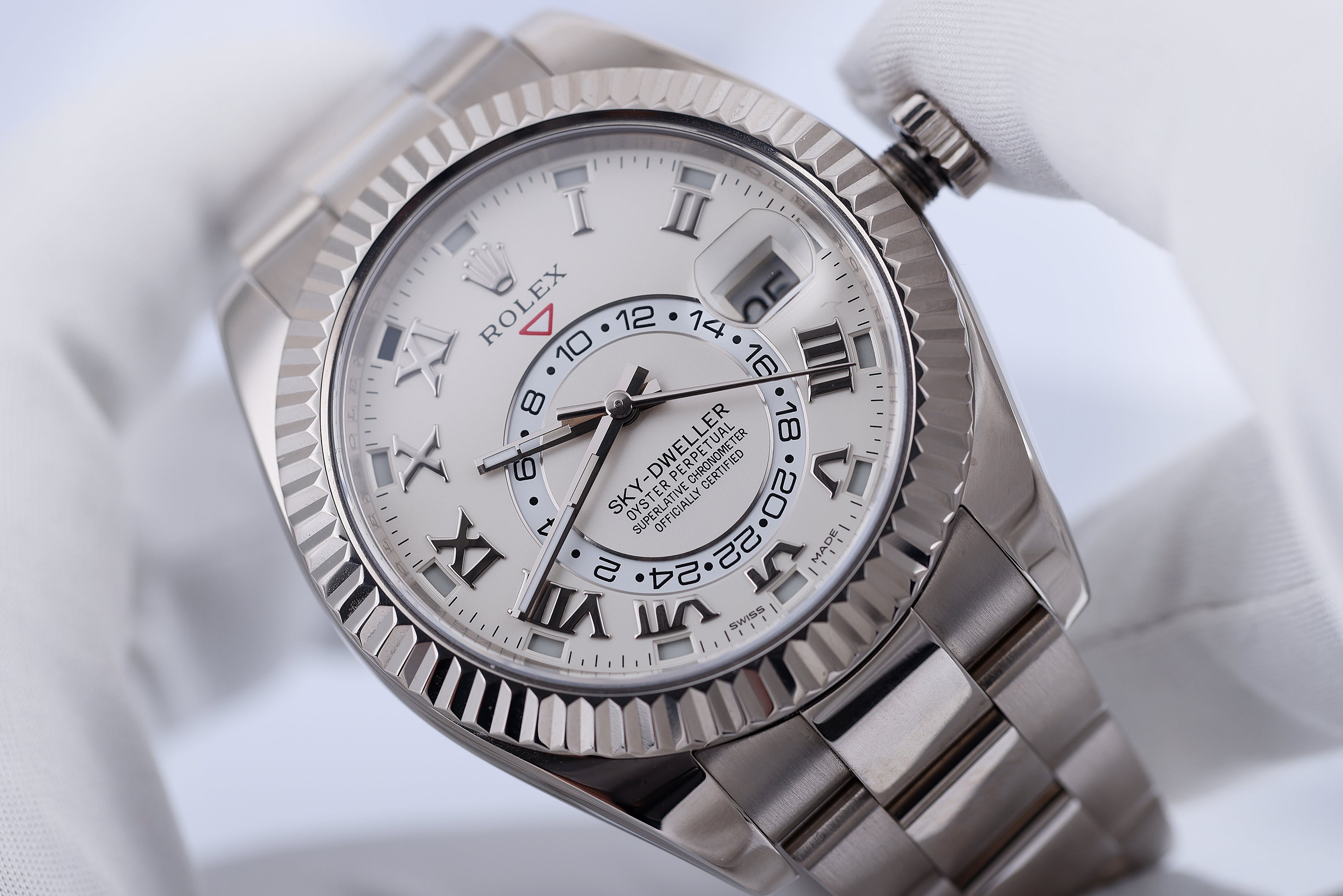 Rolex Sky-Dweller | REF. 326939 | White Dial | 18k White Gold | Box & Papers | 2015