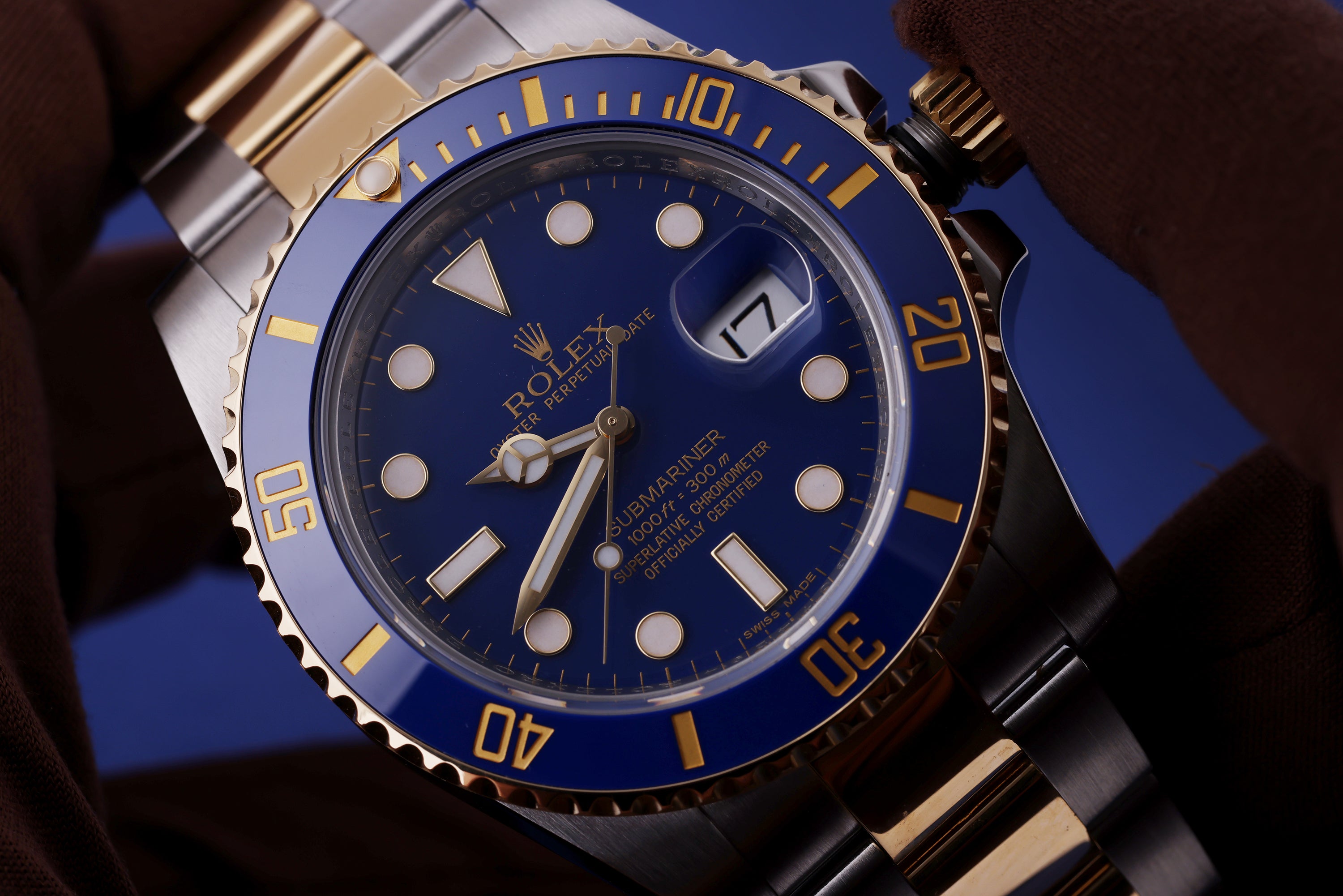 Rolex Submariner | REF. 116613LB | Matte Blue Dial | Stainless Steel & 18k Yellow Gold | Box & Papers | 2013