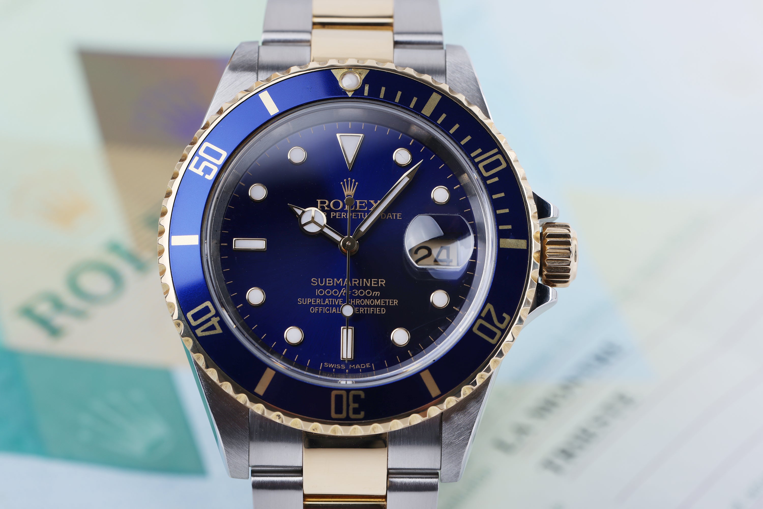 Rolex Submariner | REF. 16613 | Blue Dial | Stainless Steel & 18k Yellow Gold | Box & Papers | 2007