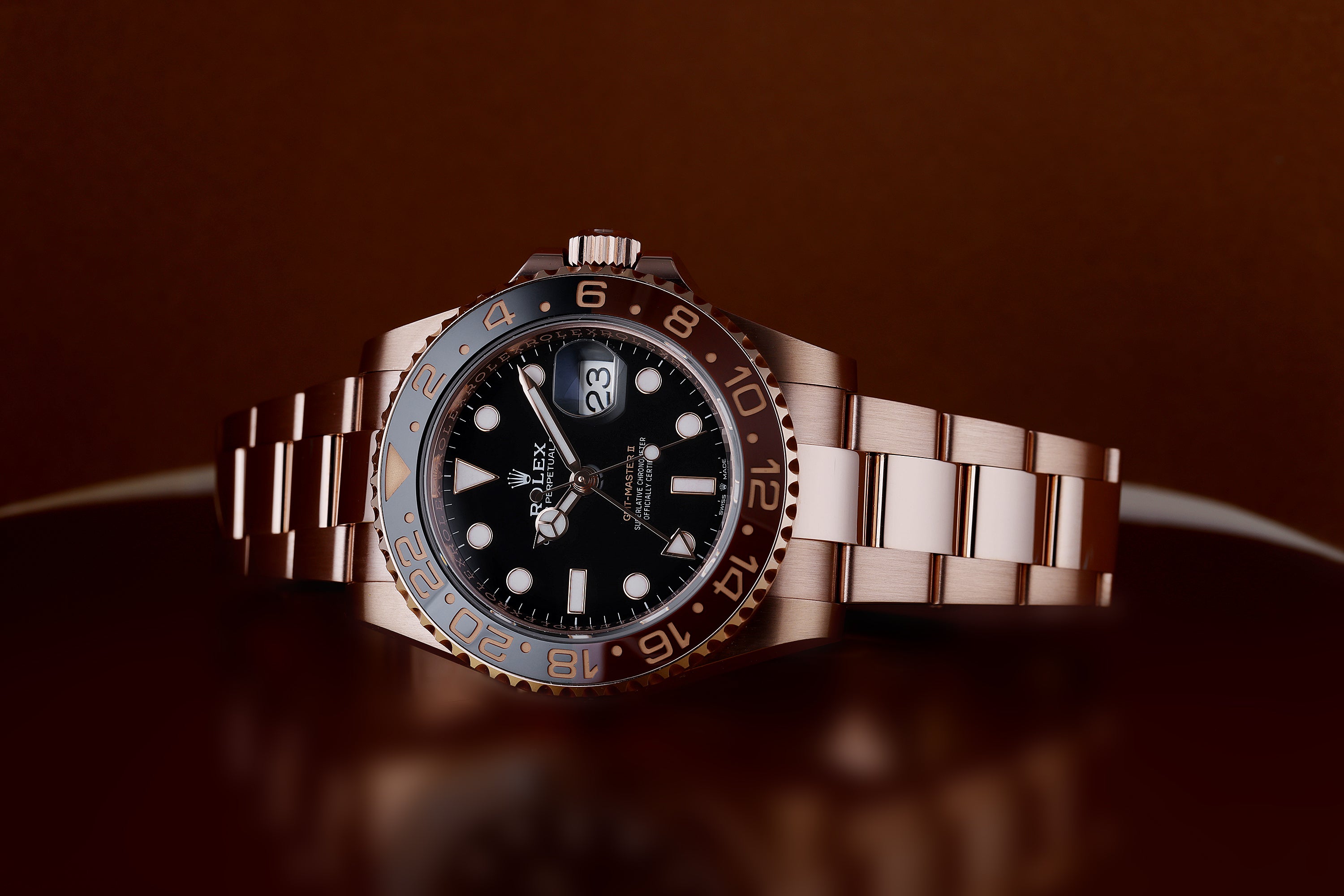 Rolex GMT-Master II Rootbeer | REF. 126715CHNR | 18k Rose Gold | 40mm | Box & Papers | 2019