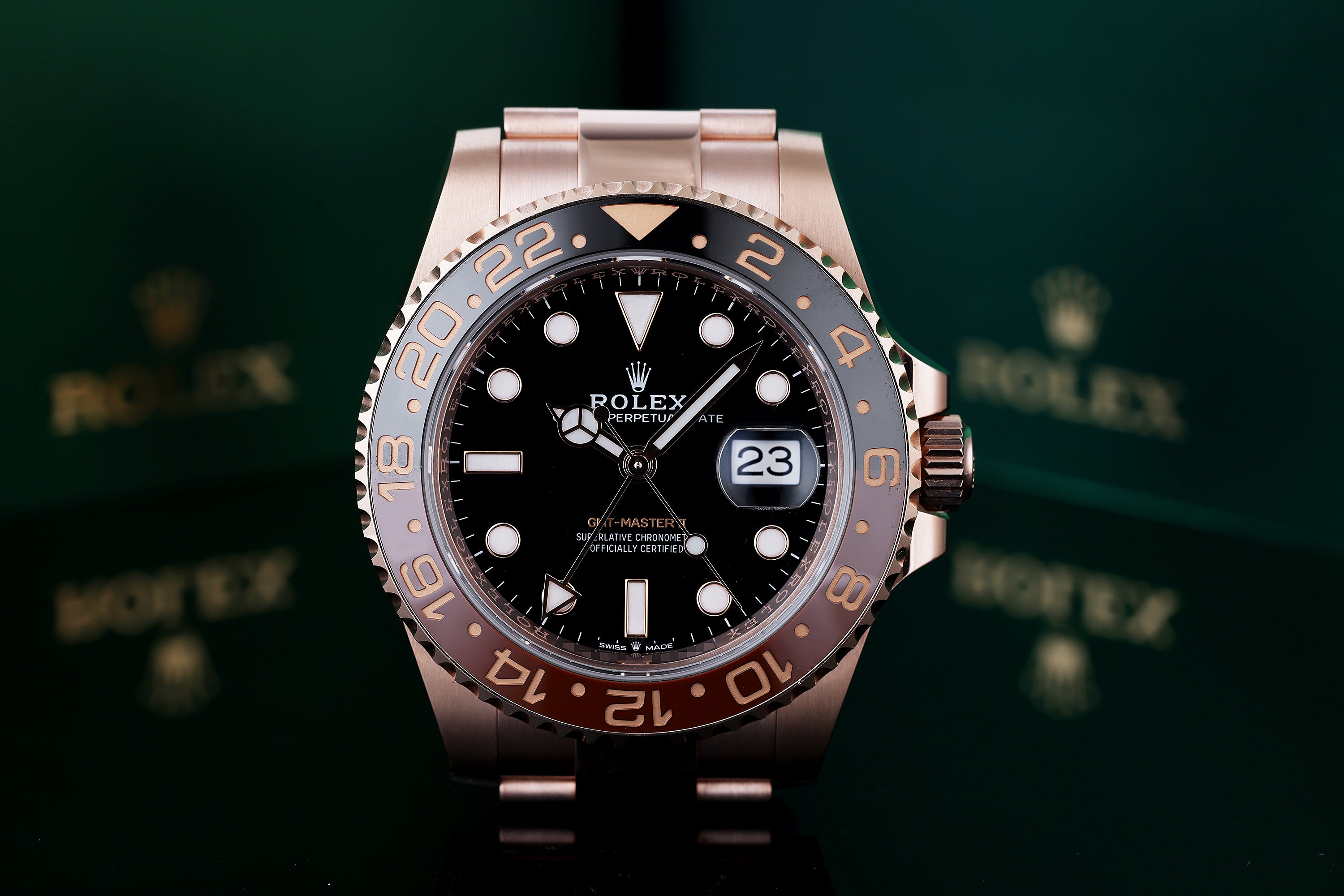 Rolex GMT-Master II Rootbeer | REF. 126715CHNR | 18k Rose Gold | 40mm | Box & Papers | 2019
