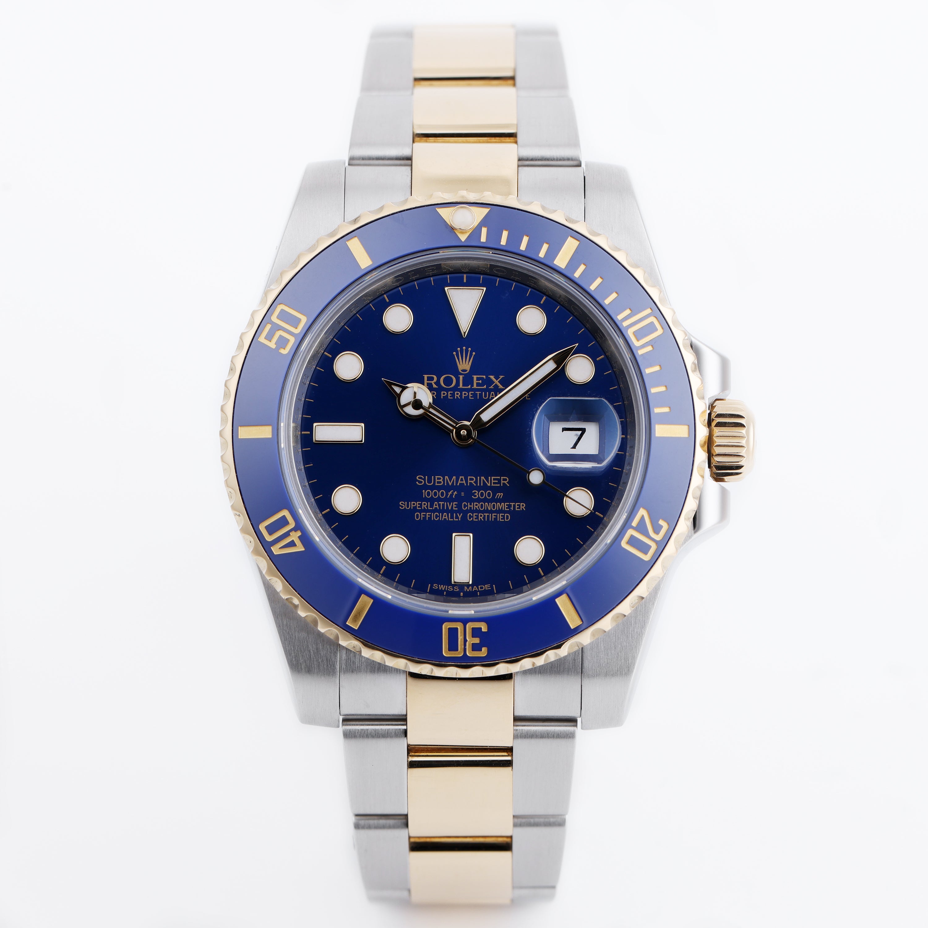 Rolex Submariner | REF. 116613LB | Blue Dial | Box & Papers | 2014 | Stainless Steel & 18k Yellow Gold