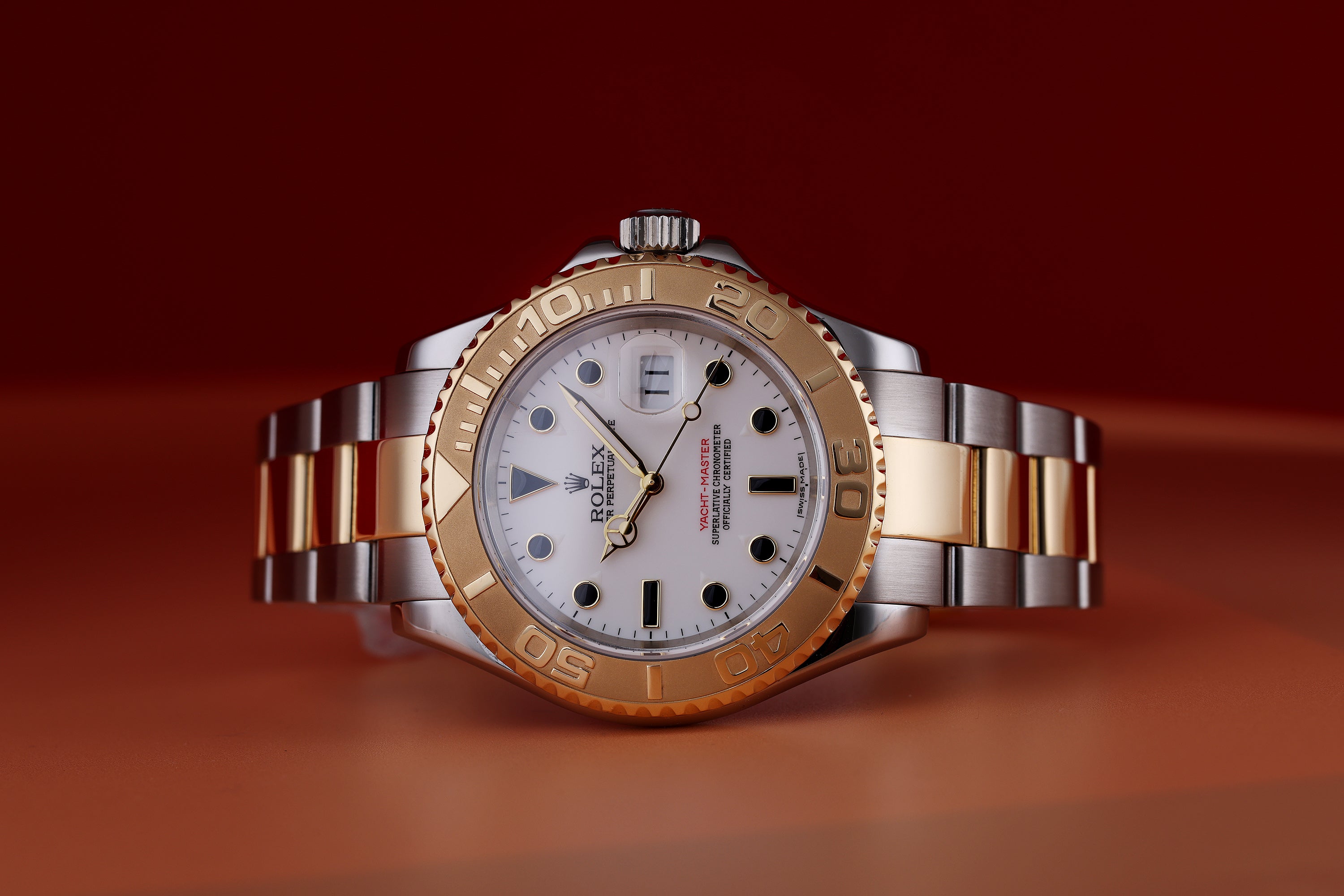 Rolex Yacht-Master | REF. 16623 | Papers | White Dial | Stainless Steel & 18K Yellow Gold