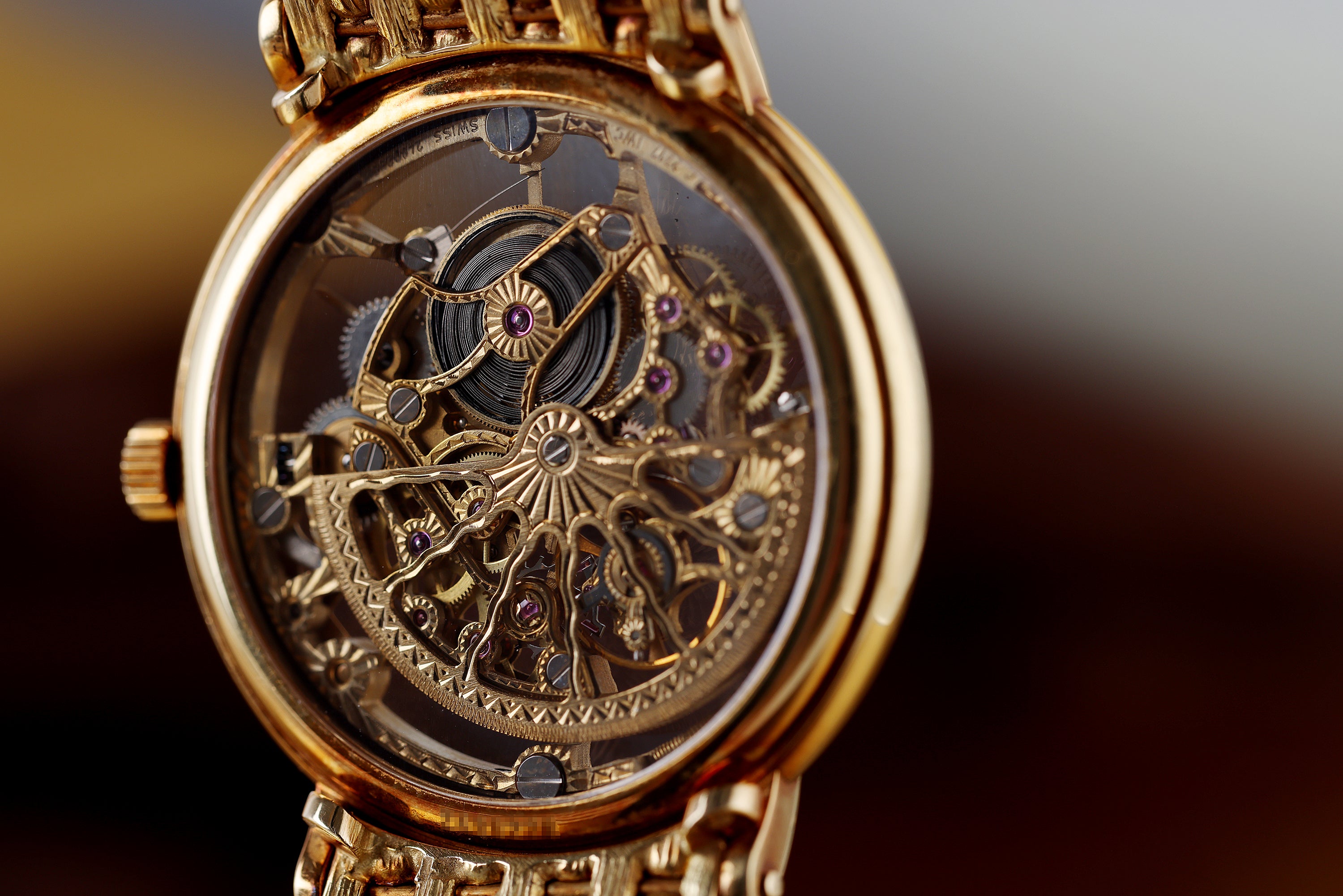 IWC Skeleton Watch - Gay Freres Detachable Bracelet | REF. 2701 | Automatic | 1980's | 34mm | 18k Yellow Gold