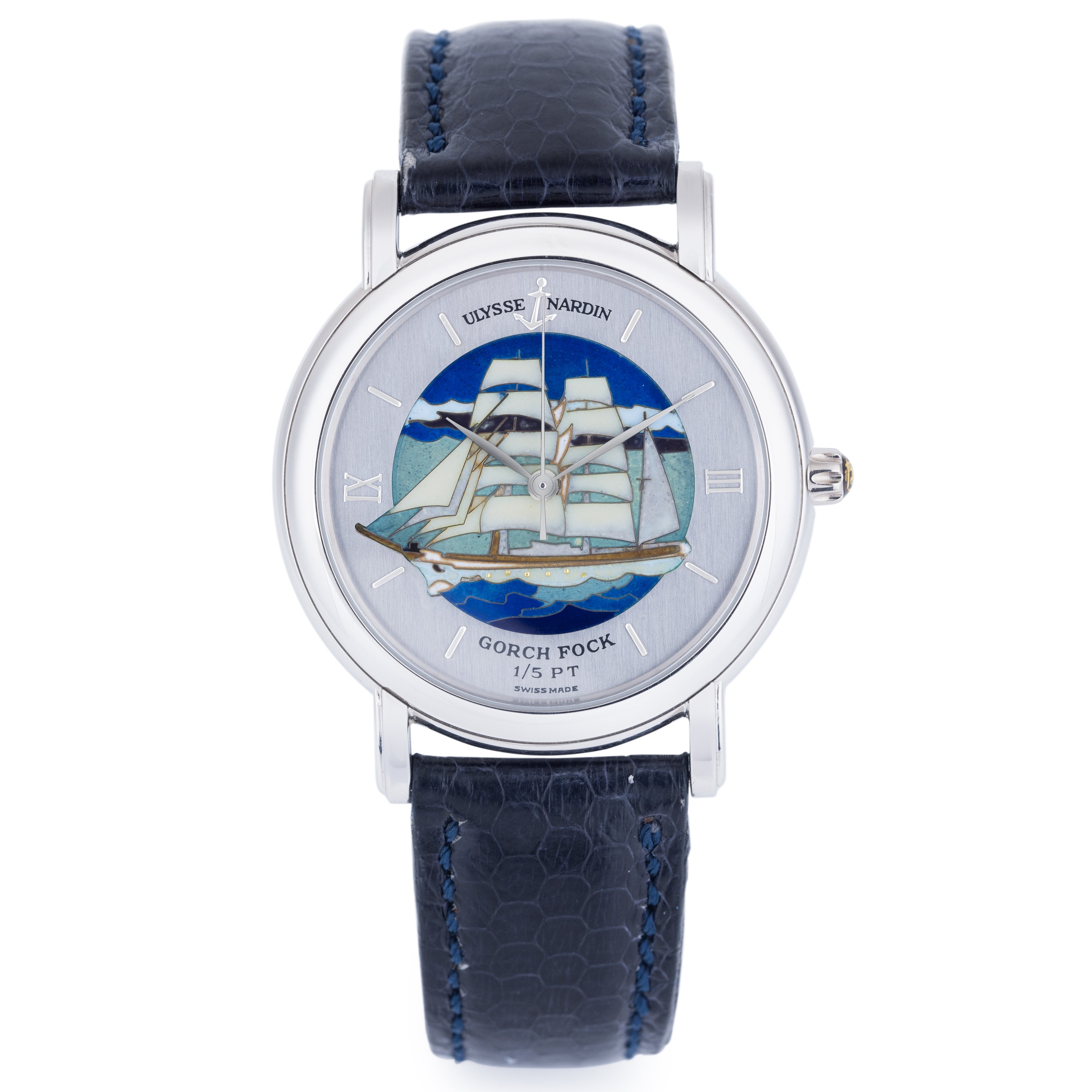 Ulysse Nardin San Marco | Platinum 1 of 5 Limited Edition | REF. 139-70-9 | Cloisonné Enamel - Gorch Fock | 37mm | Automatic | 2000's