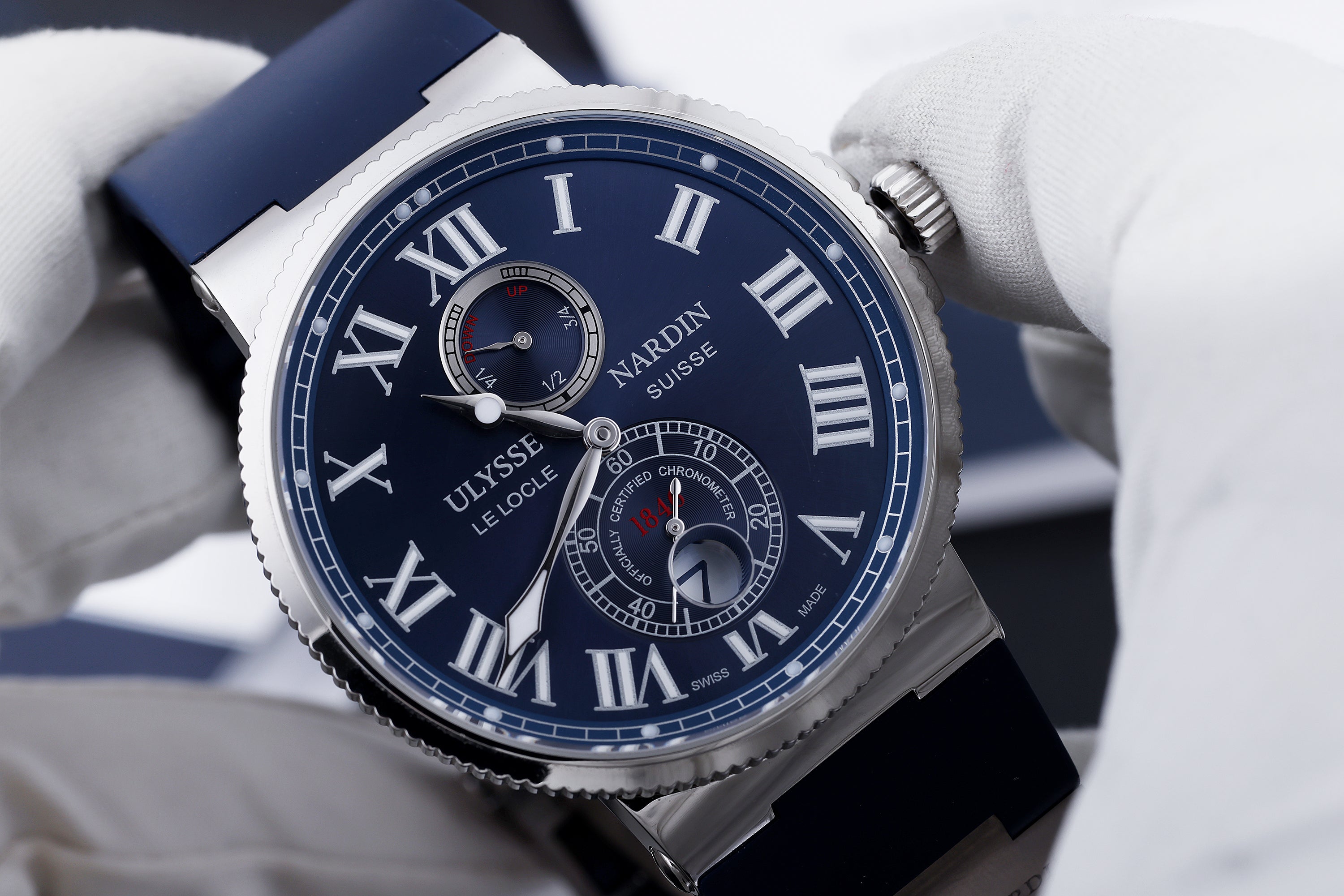 Ulysse Nardin Marine Chronometer | REF. 263-67 | Blue Dial | Stainless Steel | 43mm | Box & Papers | 2013