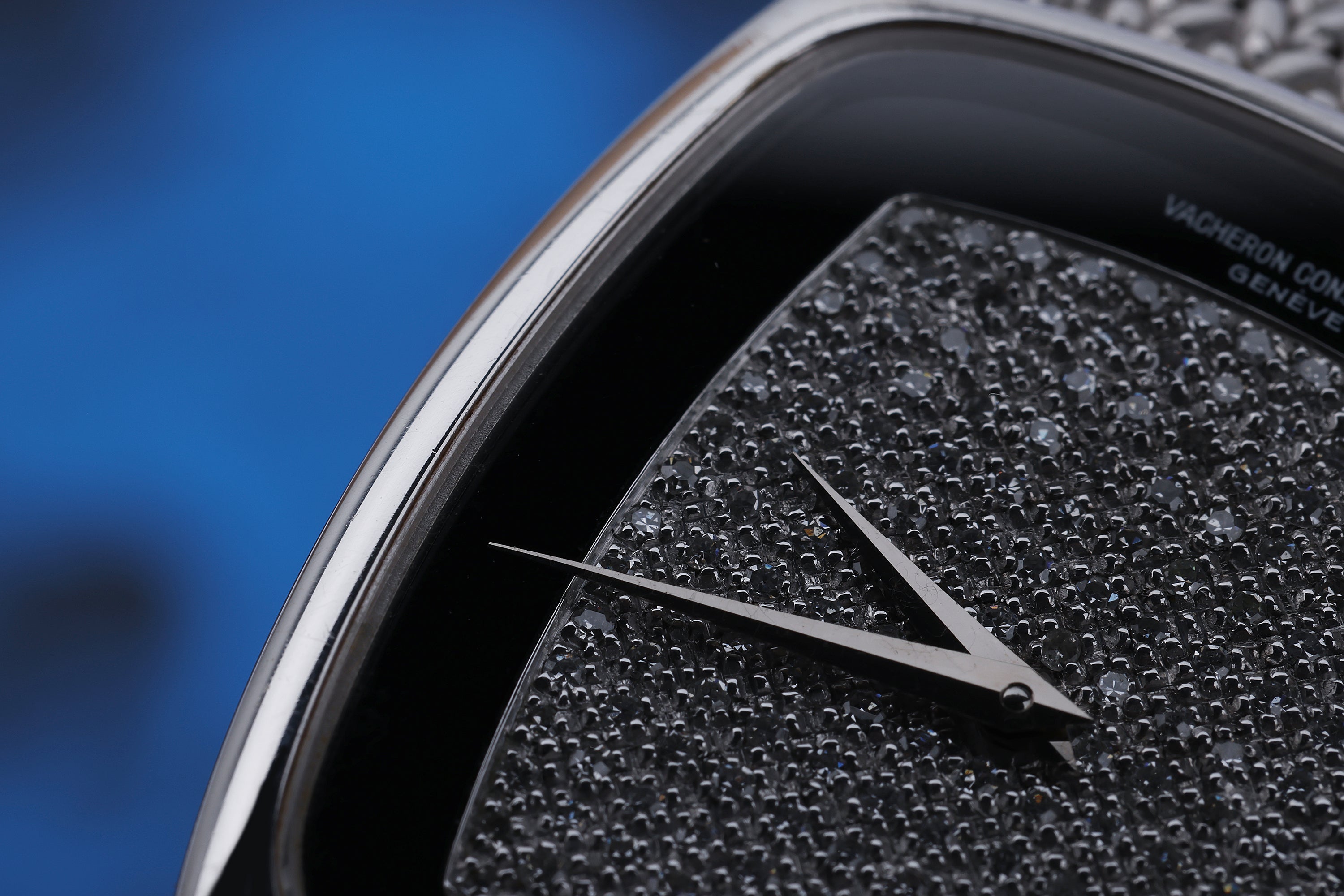 Vacheron Constantin 1980's Watch | Onyx & Pave Diamond Dial | 18k White Gold | 30mm | Manual Wind