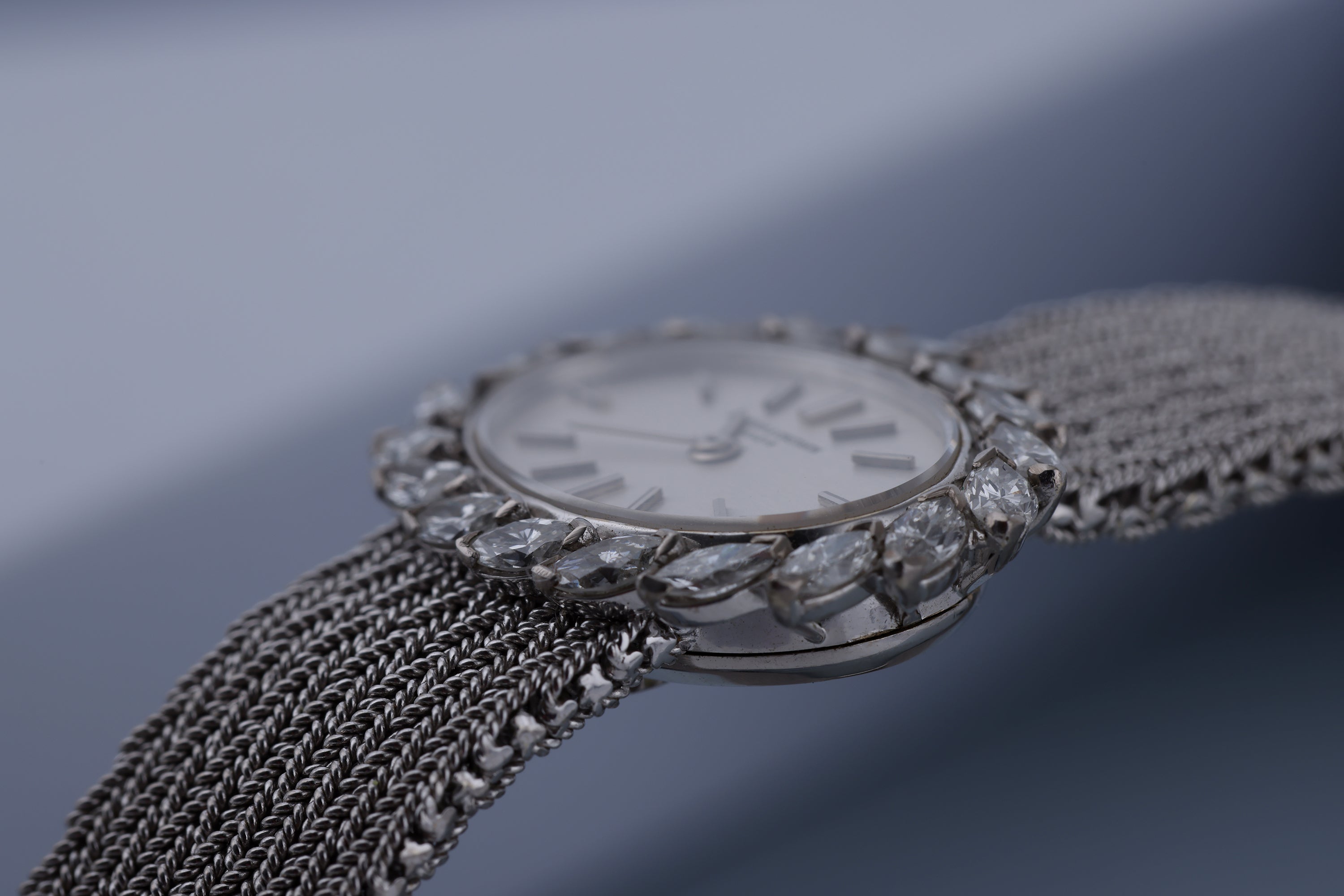 Vacheron Constantin Ladies Vintage Watch | Marquis Diamond Bezel | 18k White Gold | 25mm | Circa 1980's