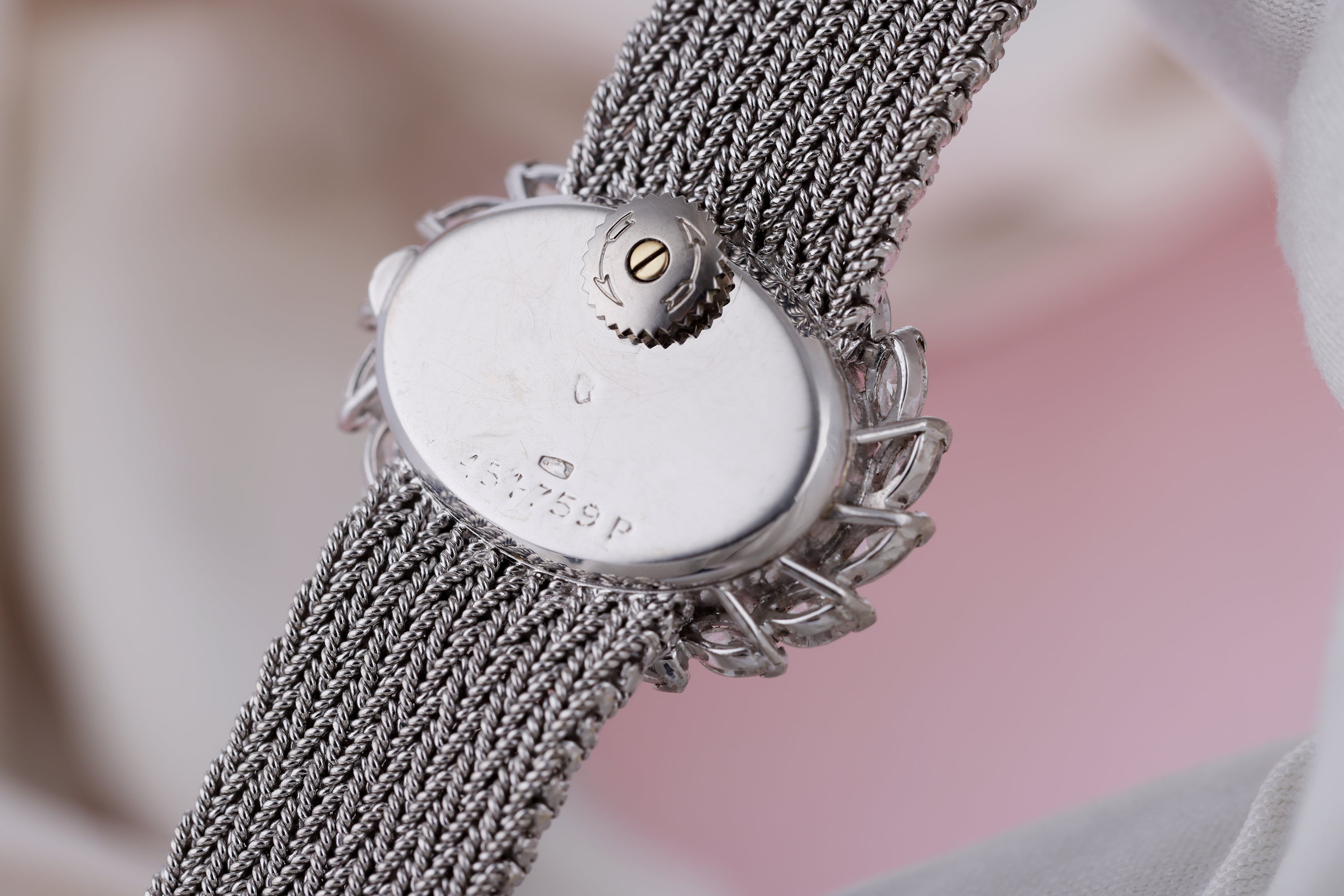 Vacheron Constantin Ladies Vintage Watch | Marquis Diamond Bezel | 18k White Gold | 25mm | Circa 1980's