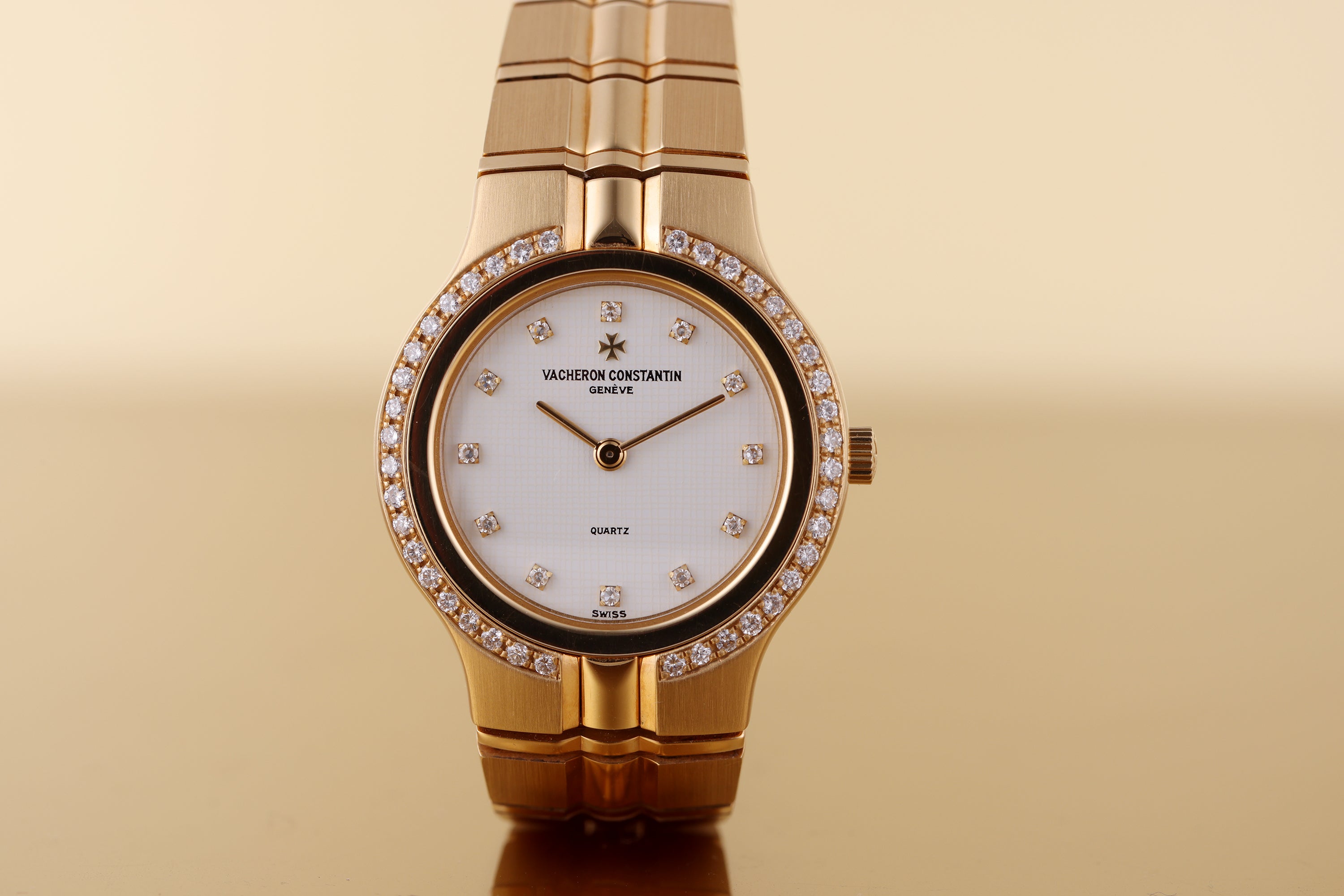 Unworn Vacheron Constantin Lady Phidias | REF. 16510/967-1/110 | Diamond Bezel & Hours | Quartz | 18k Yellow Gold | 24mm | 1990's