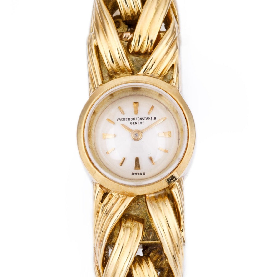 Vacheron Constantin 1950's Ladies Watch | Pleated Bracelet | 10.5mm | 18k Yellow Gold | Manual Wind