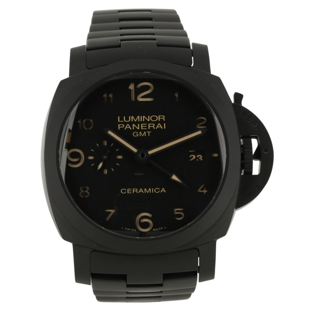 Panerai Ceramic GMT Luminor Tuttonero PAM00438 Watch Collectors