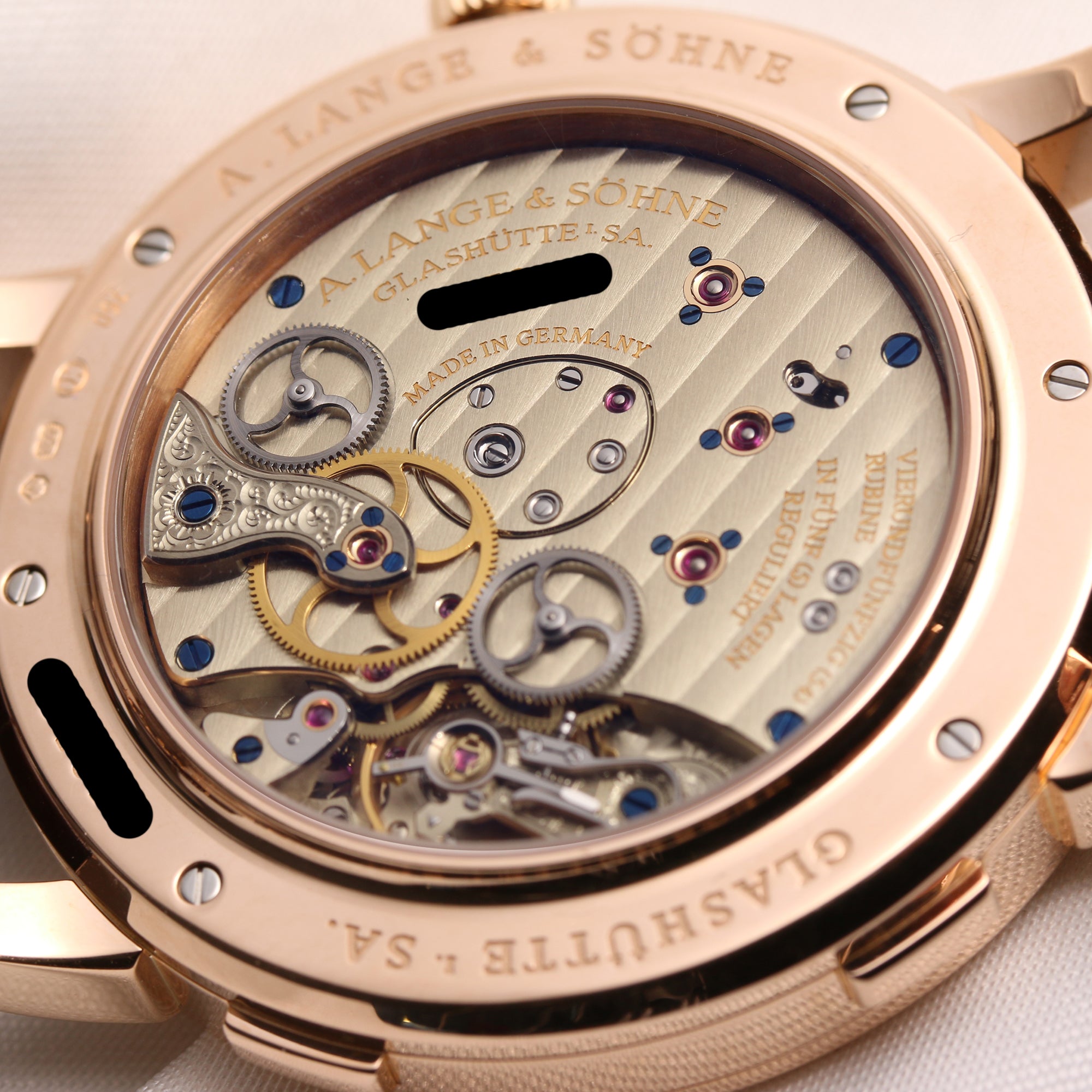 A. Lange & Söhne Lange 1 Time Zone 116.033 18K Rose Gold Second Hand Watch Collectors 8
