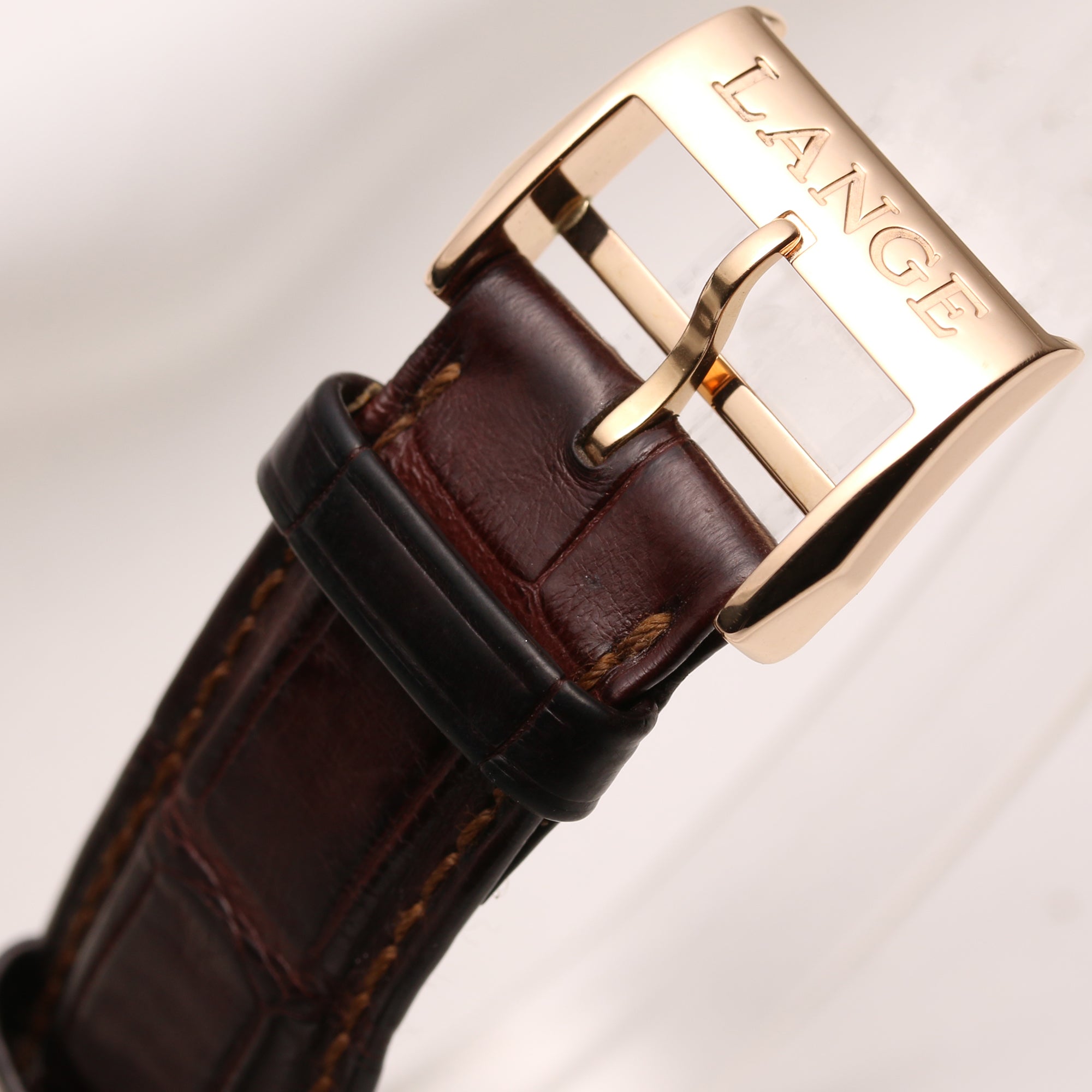 A. Lange & Söhne Lange 1 Time Zone 116.033 18K Rose Gold Second Hand Watch Collectors 9
