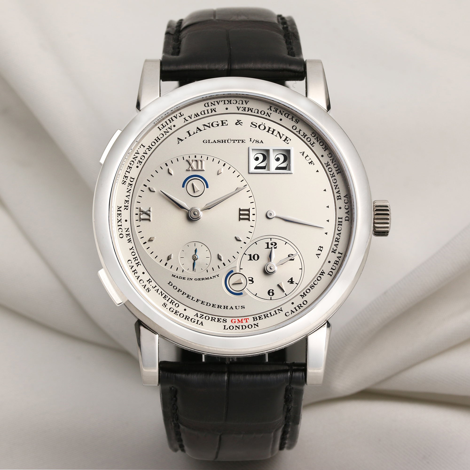 A.Lange & Sohne Travel Time Platinum 116.025 Second Hand Watch Collectors 1