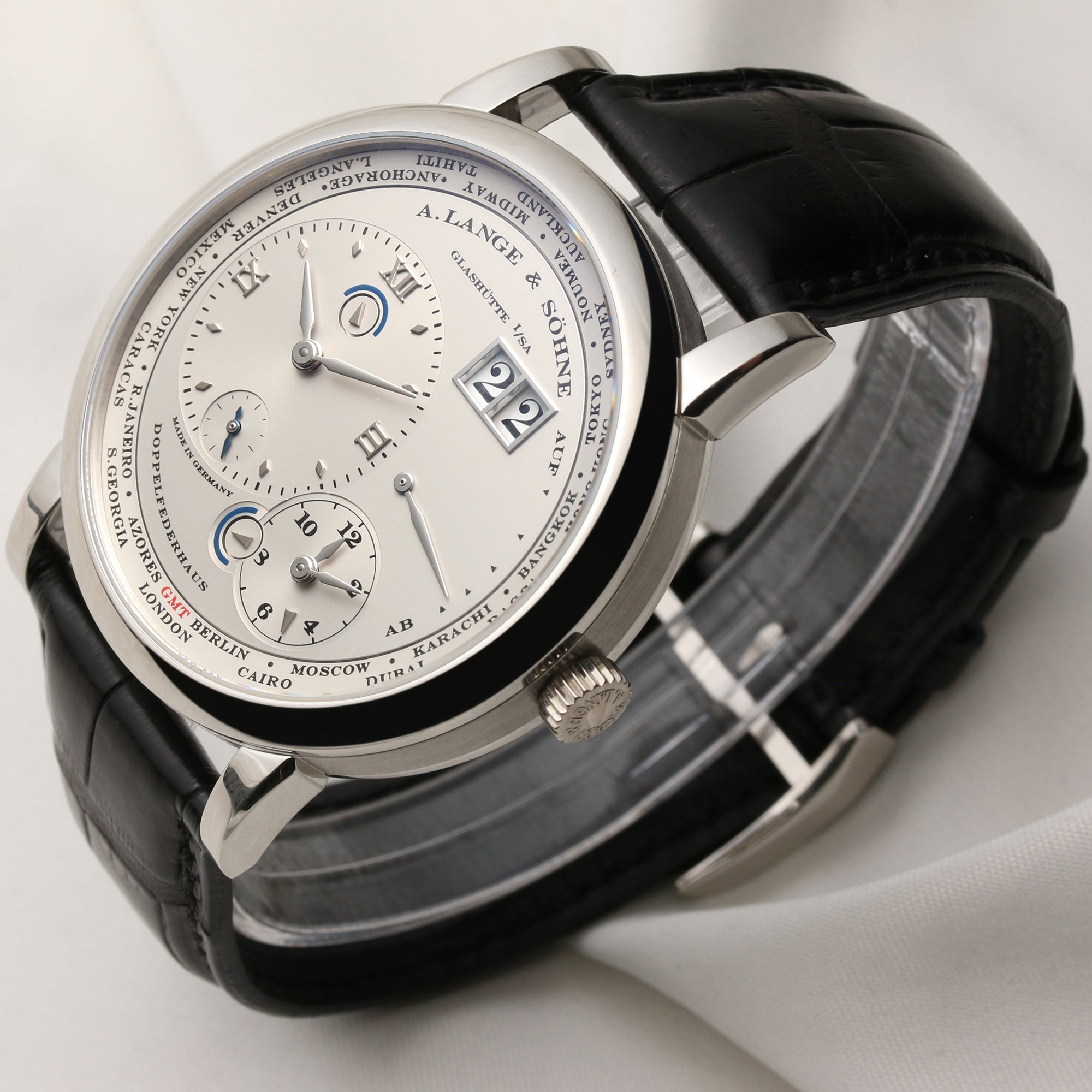 A.Lange & Sohne Travel Time Platinum 116.025 Second Hand Watch Collectors 3