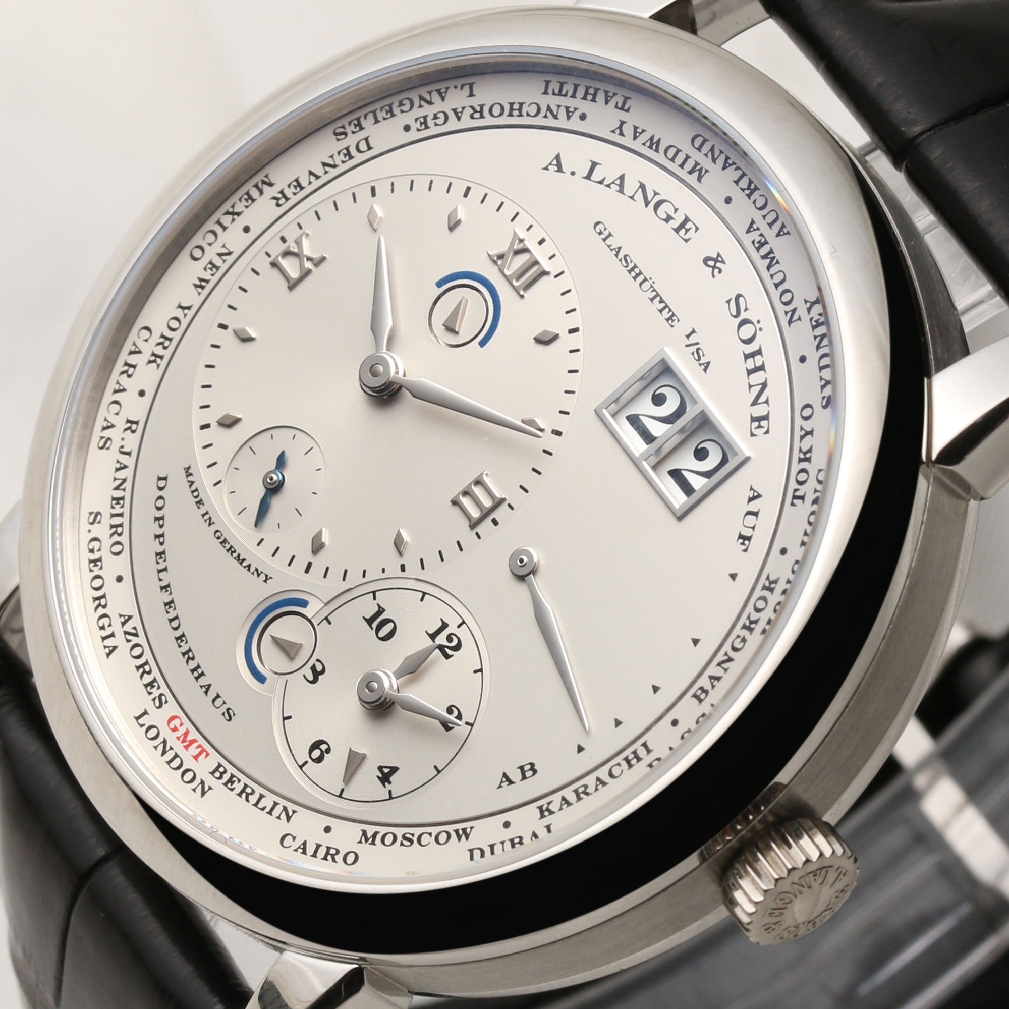 A.Lange & Sohne Travel Time Platinum 116.025 Second Hand Watch Collectors 4