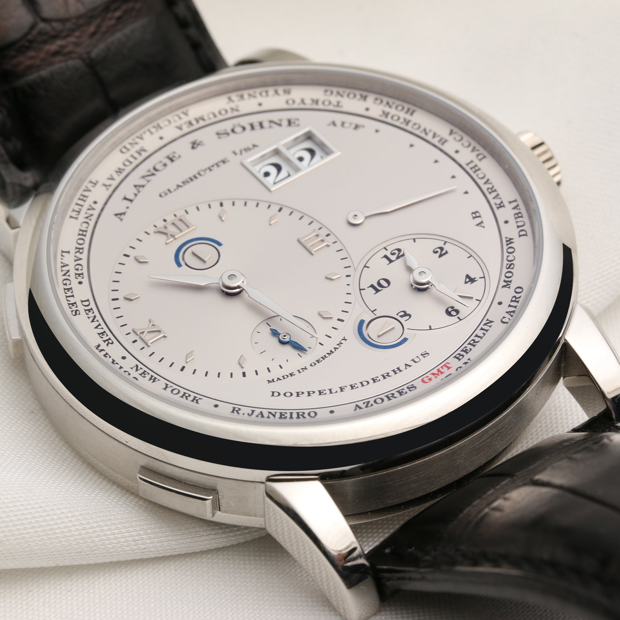 A.Lange & Sohne Travel Time Platinum 116.025 Second Hand Watch Collectors 5