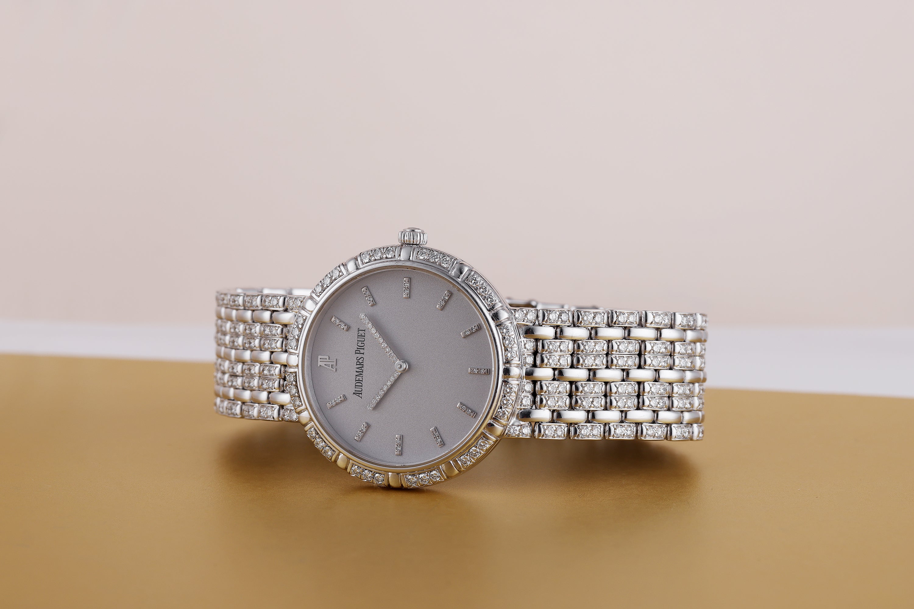 Audemars Piguet | 18k White Gold | Diamond Hours, Bezel & Bracelet