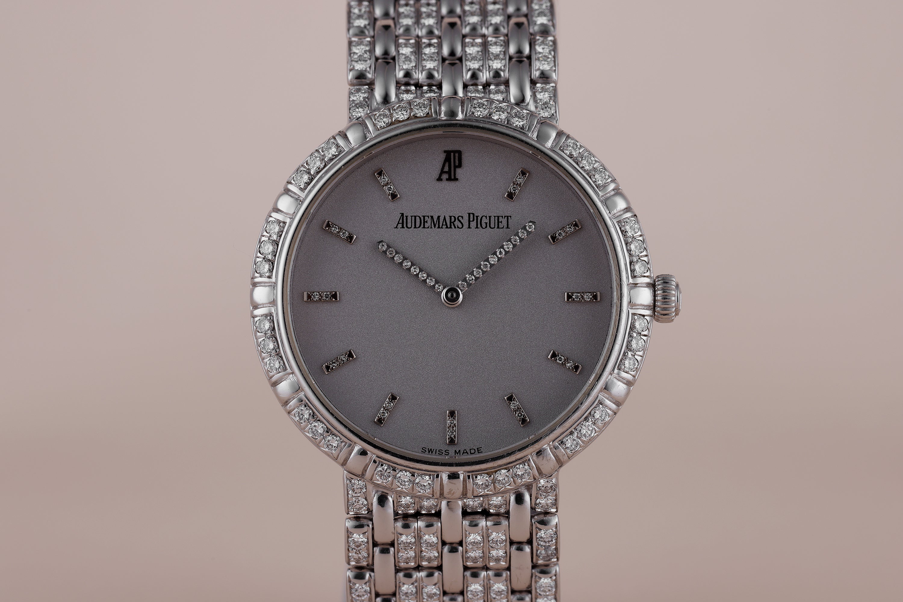 Audemars Piguet | 18k White Gold | Diamond Hours, Bezel & Bracelet