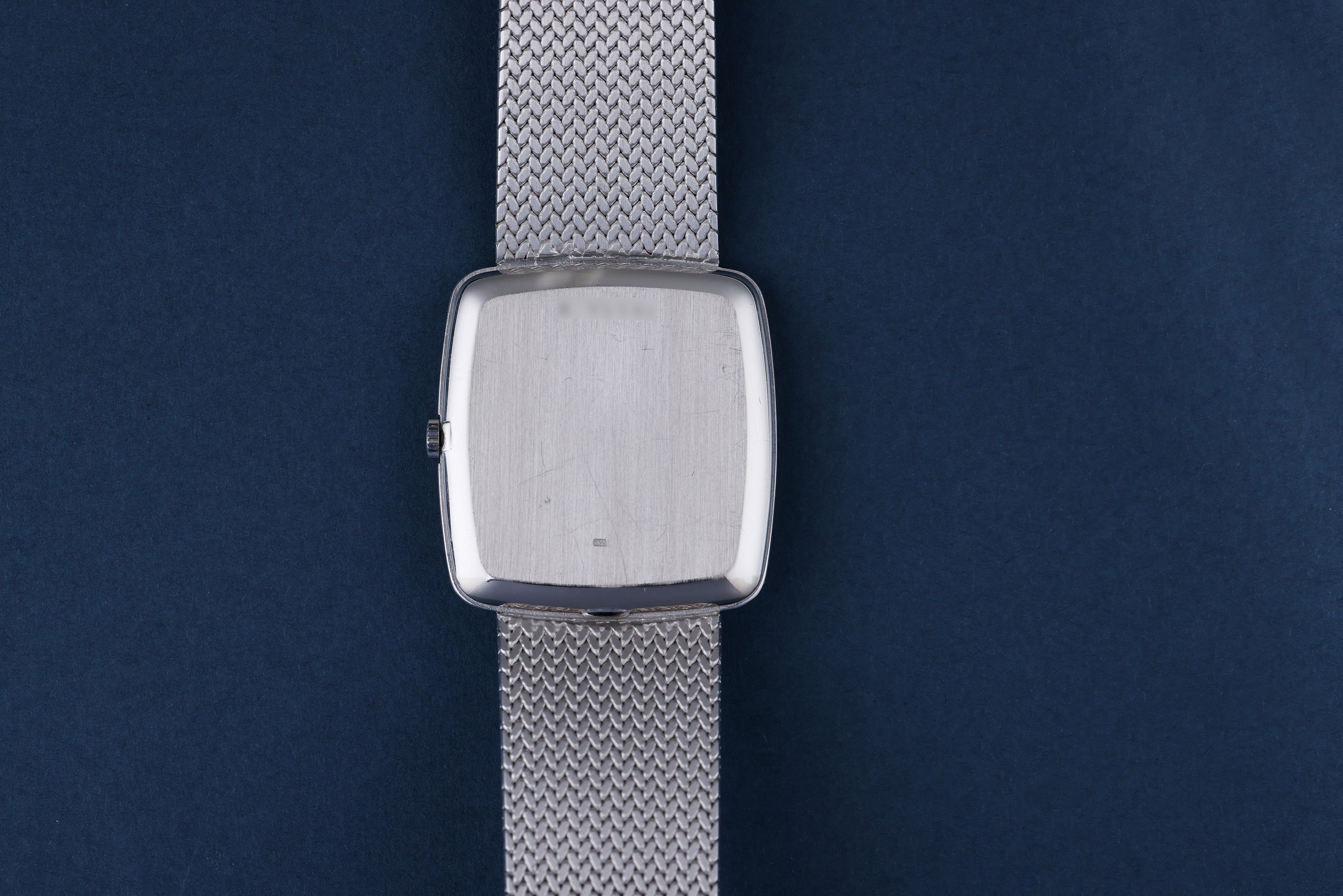 Audemars Piguet 1970s Gents Wristwatch | 18k White Gold | Blue Pattern Dial & Diamond Hours