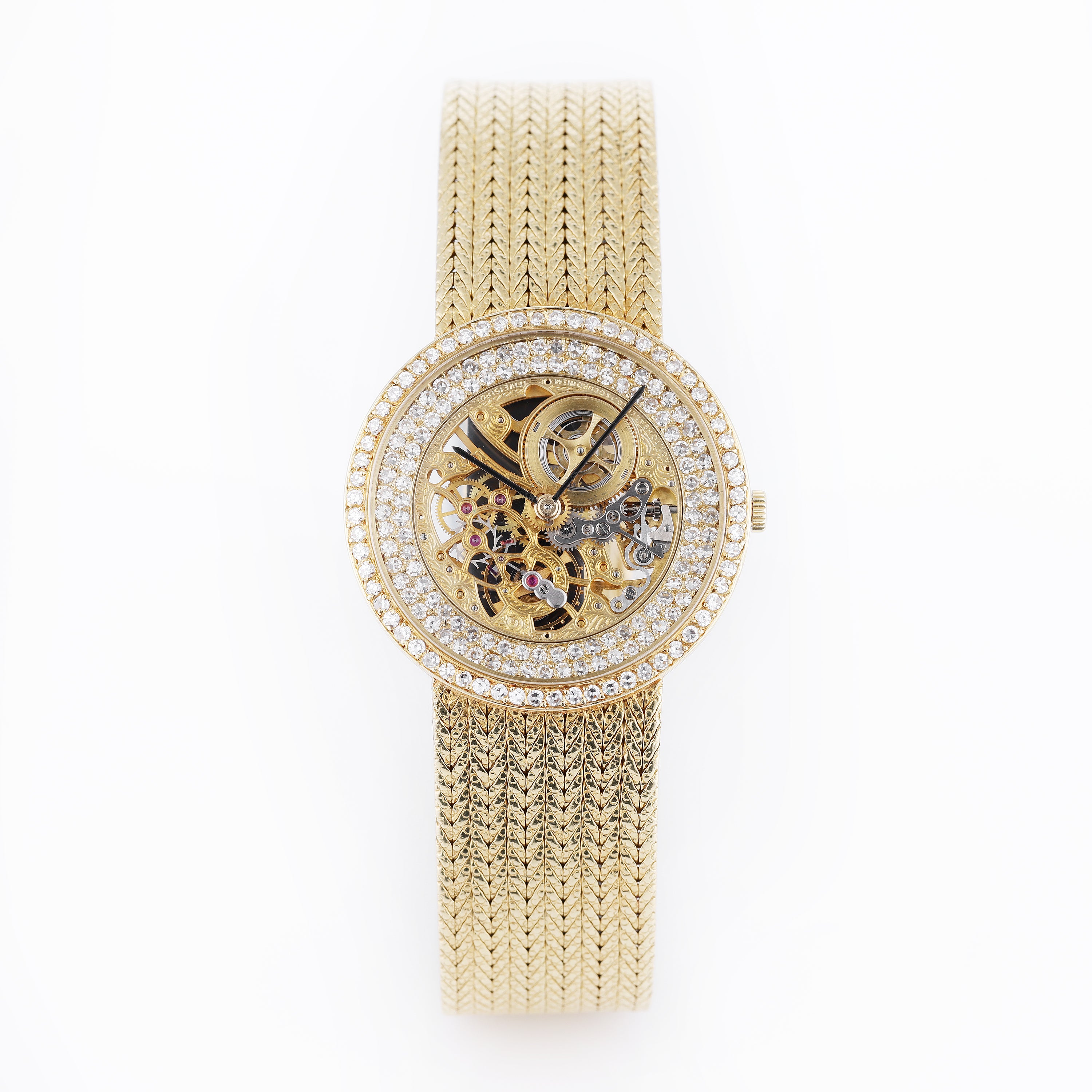 Audemars Piguet | Open-Worked Skeleton Dial | Diamond Wristwatch | 18k Yellow Gold