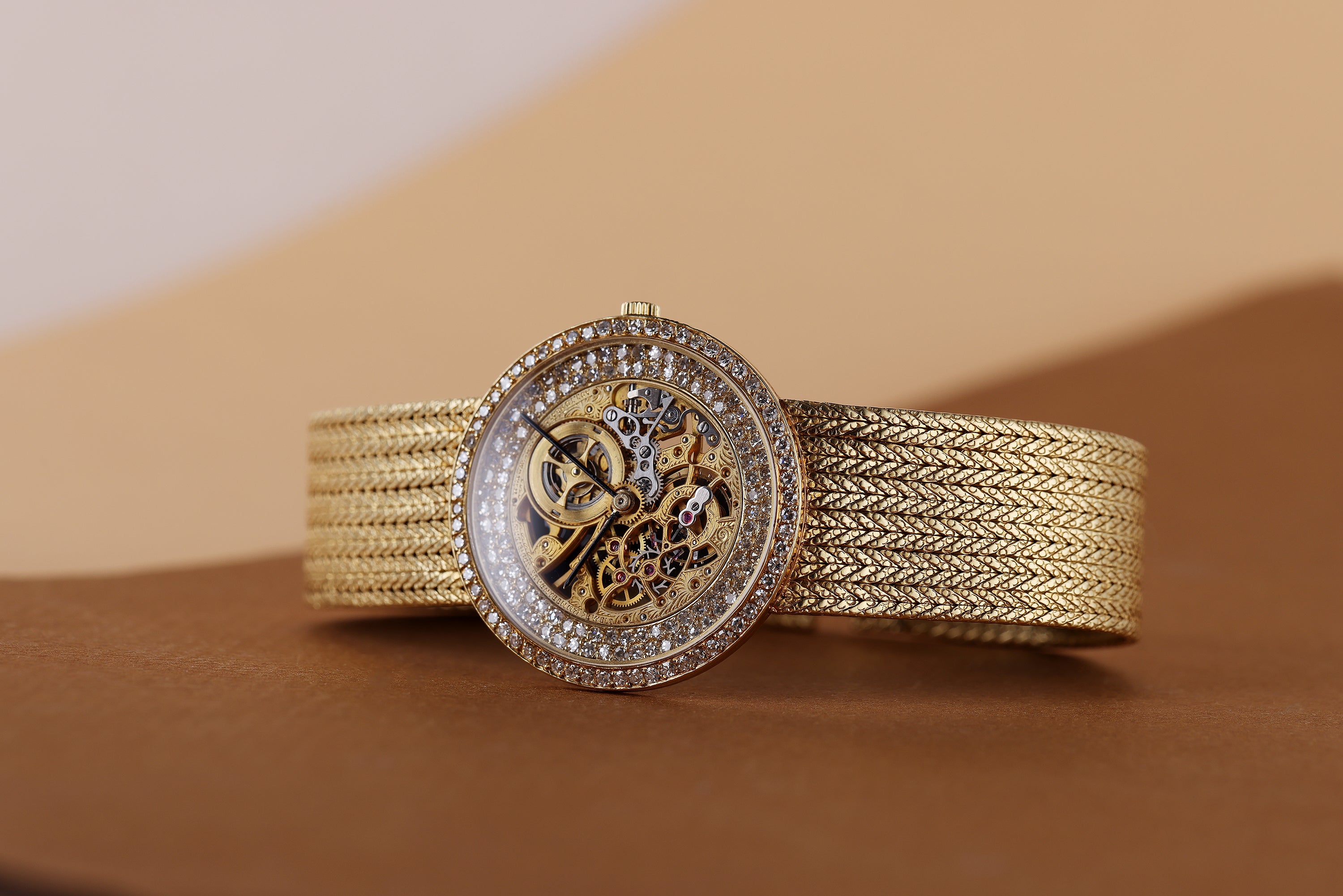 Audemars Piguet | Open-Worked Skeleton Dial | Diamond Wristwatch | 18k Yellow Gold